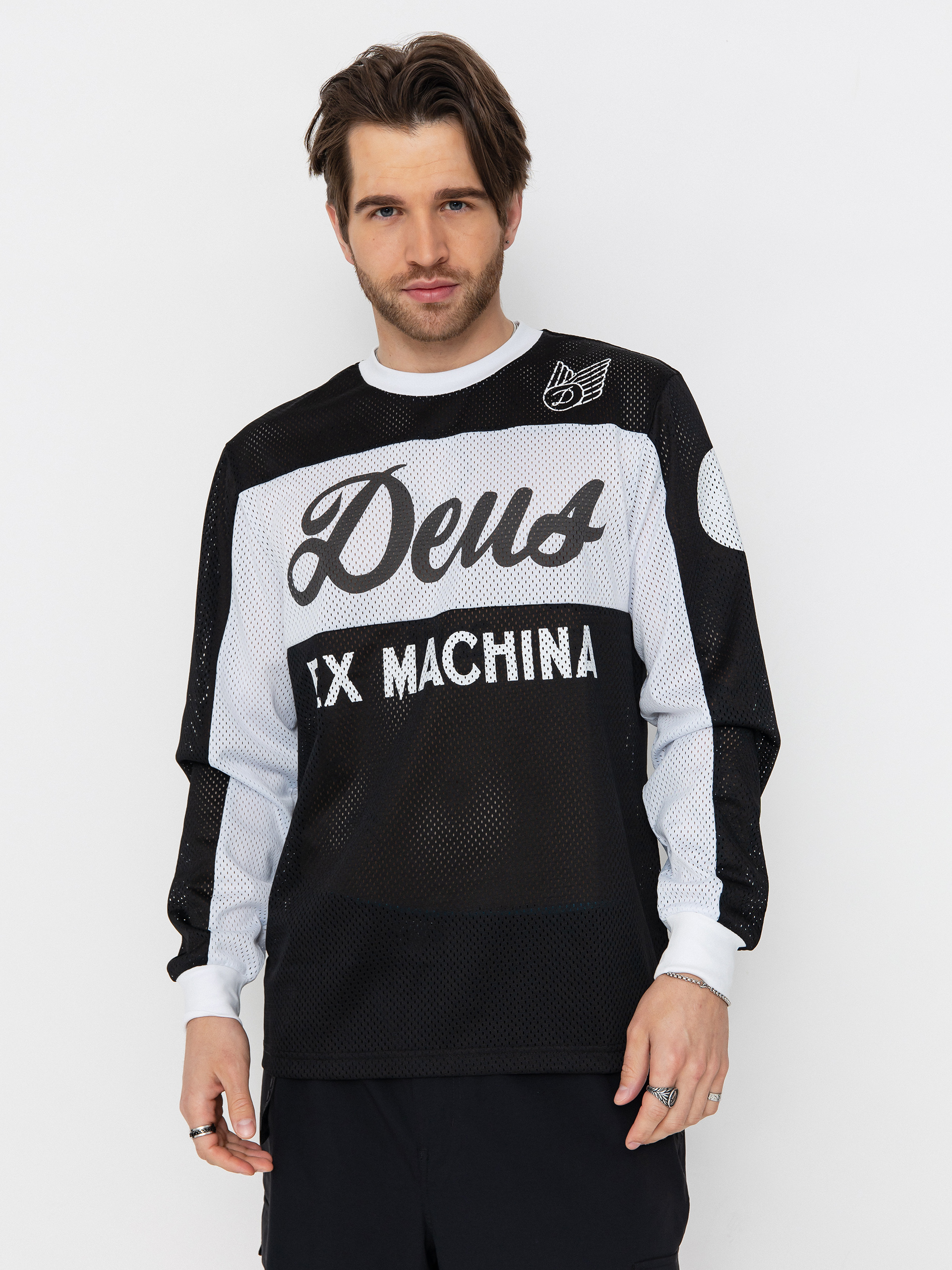 Longsleeve Deus Ex Machina Saber Moto Jersey (black)