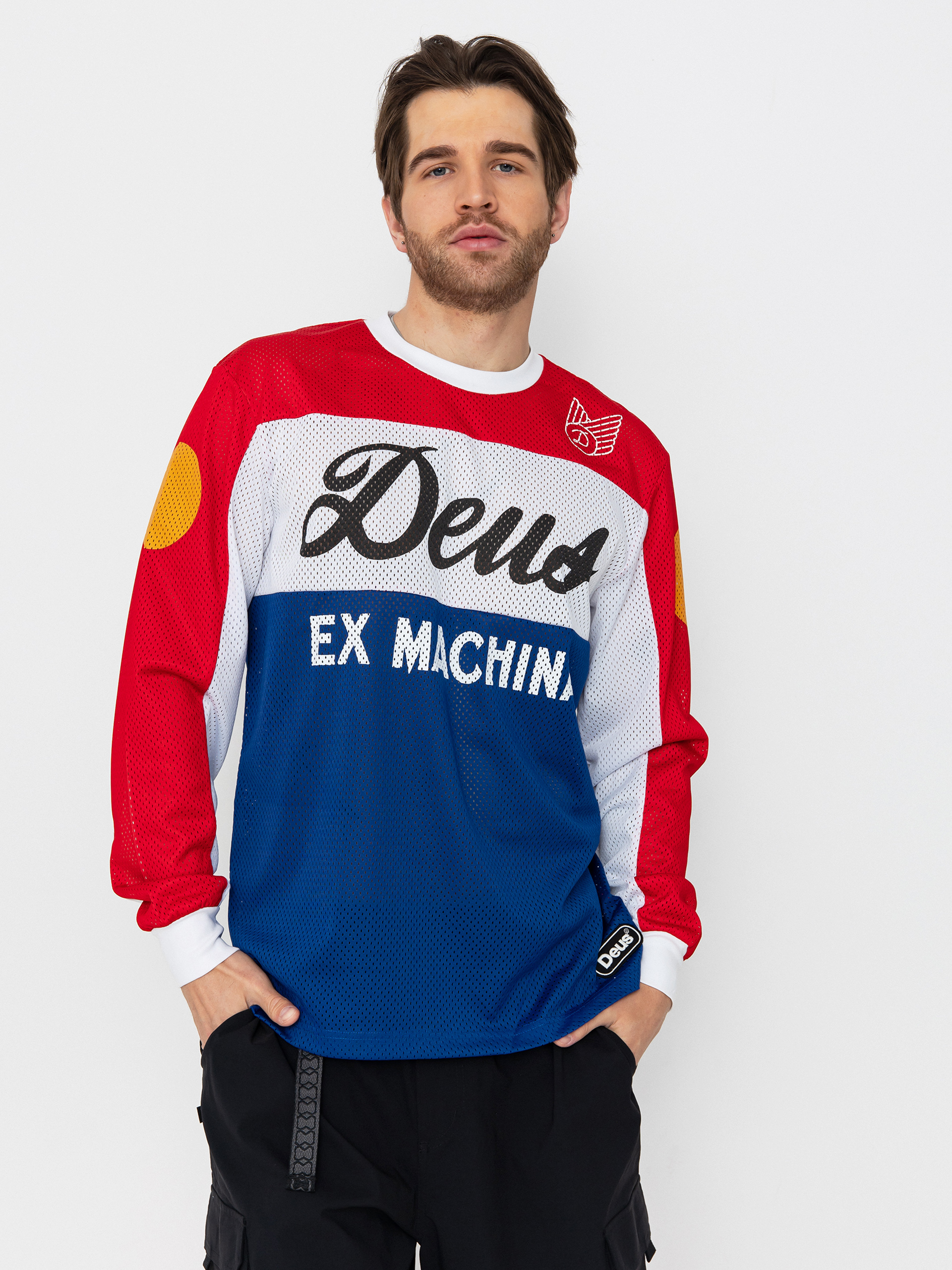 Longsleeve Deus Ex Machina Saber Moto Jersey (tri colour)