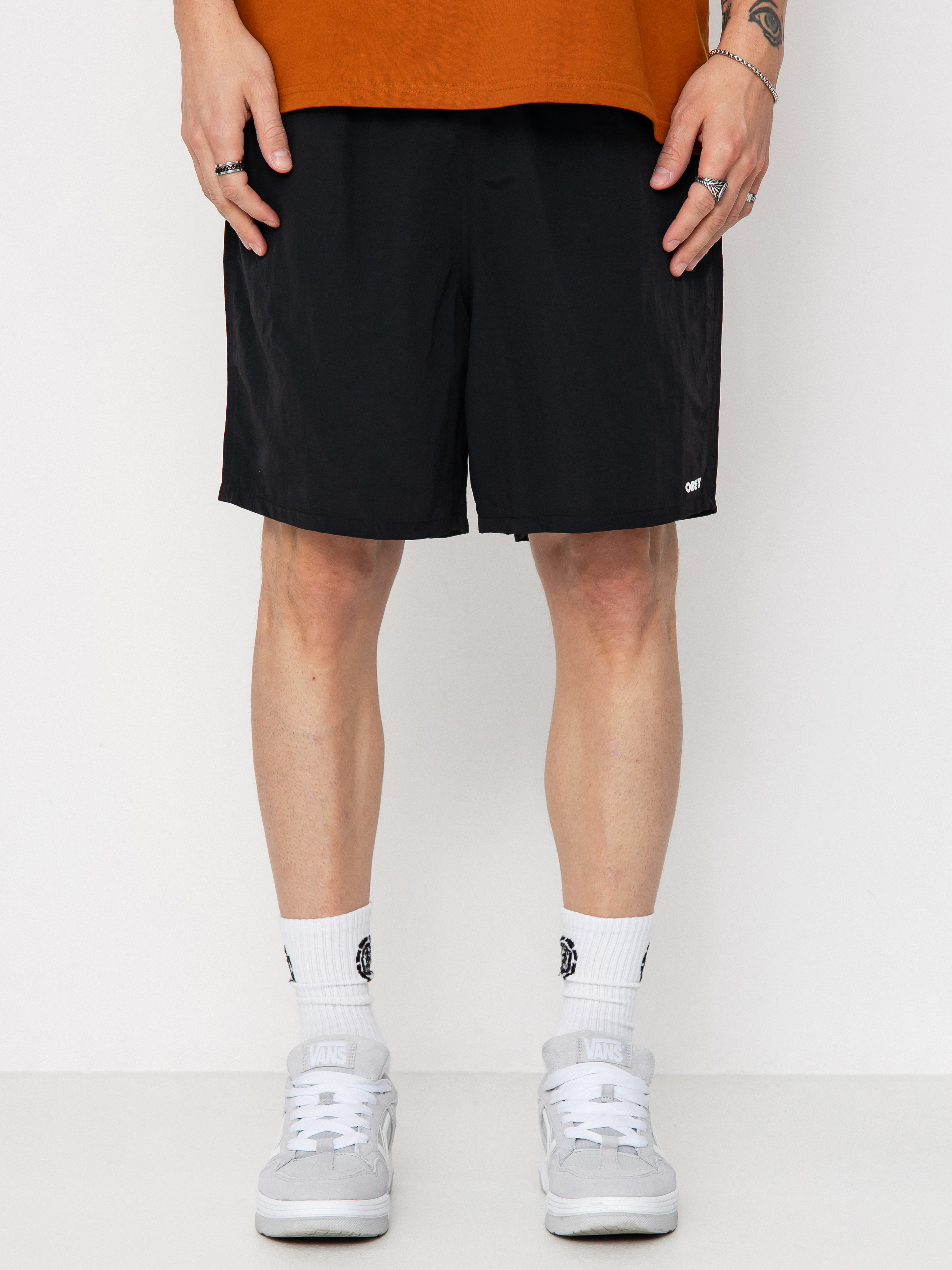 Szorty OBEY Easy Bold Nylon (black)