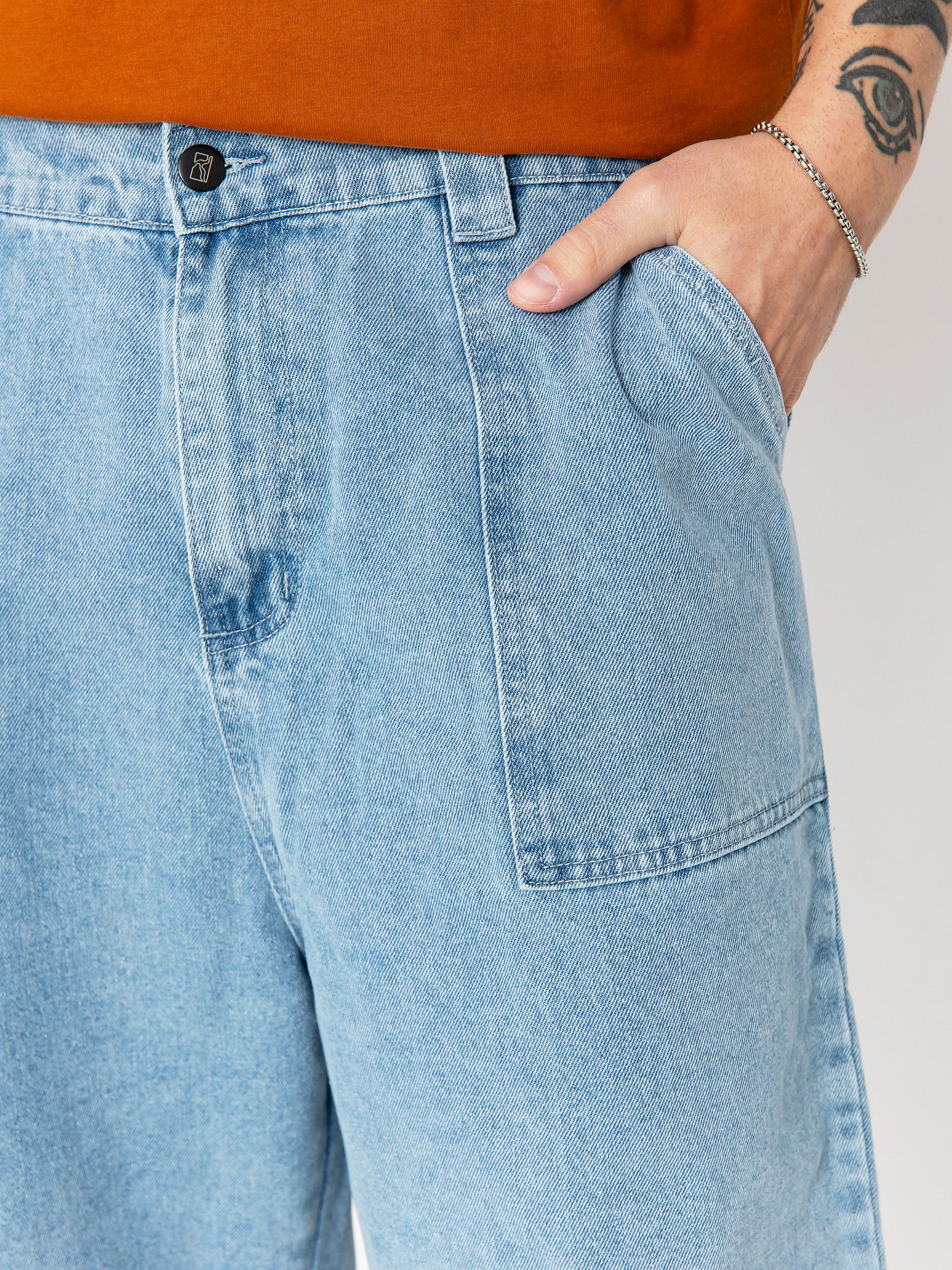 Szorty Poetic Collective Painter (light blue denim)