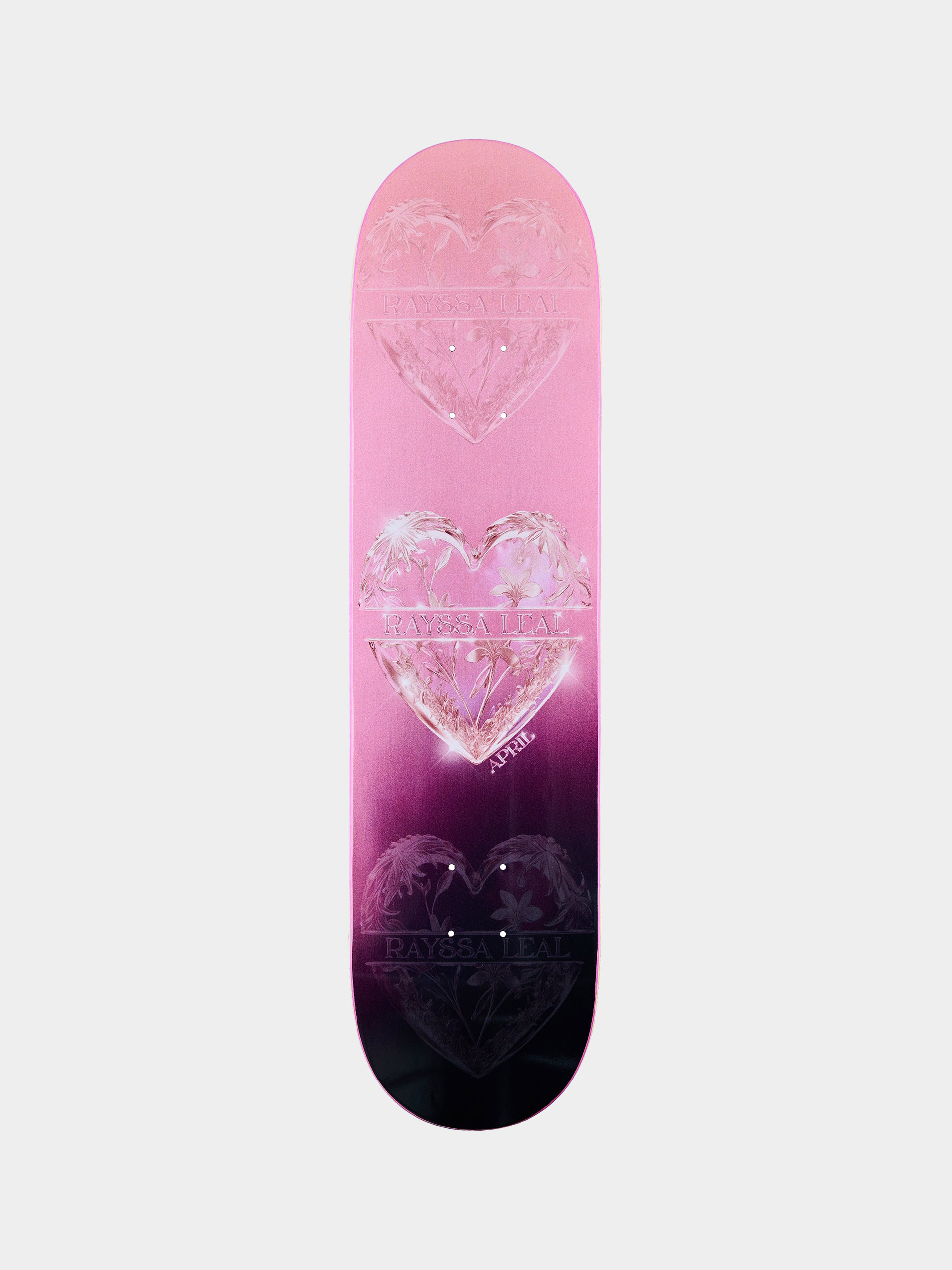 Deck April Skateboards Rayssa Leal Heart (pink/purple)