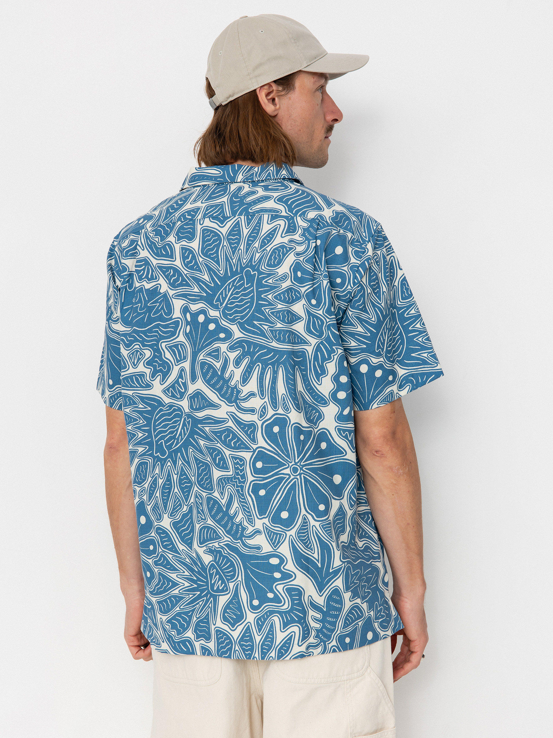 Koszula Patagonia Tidal Threads Camp (bees and flowers/still blue)