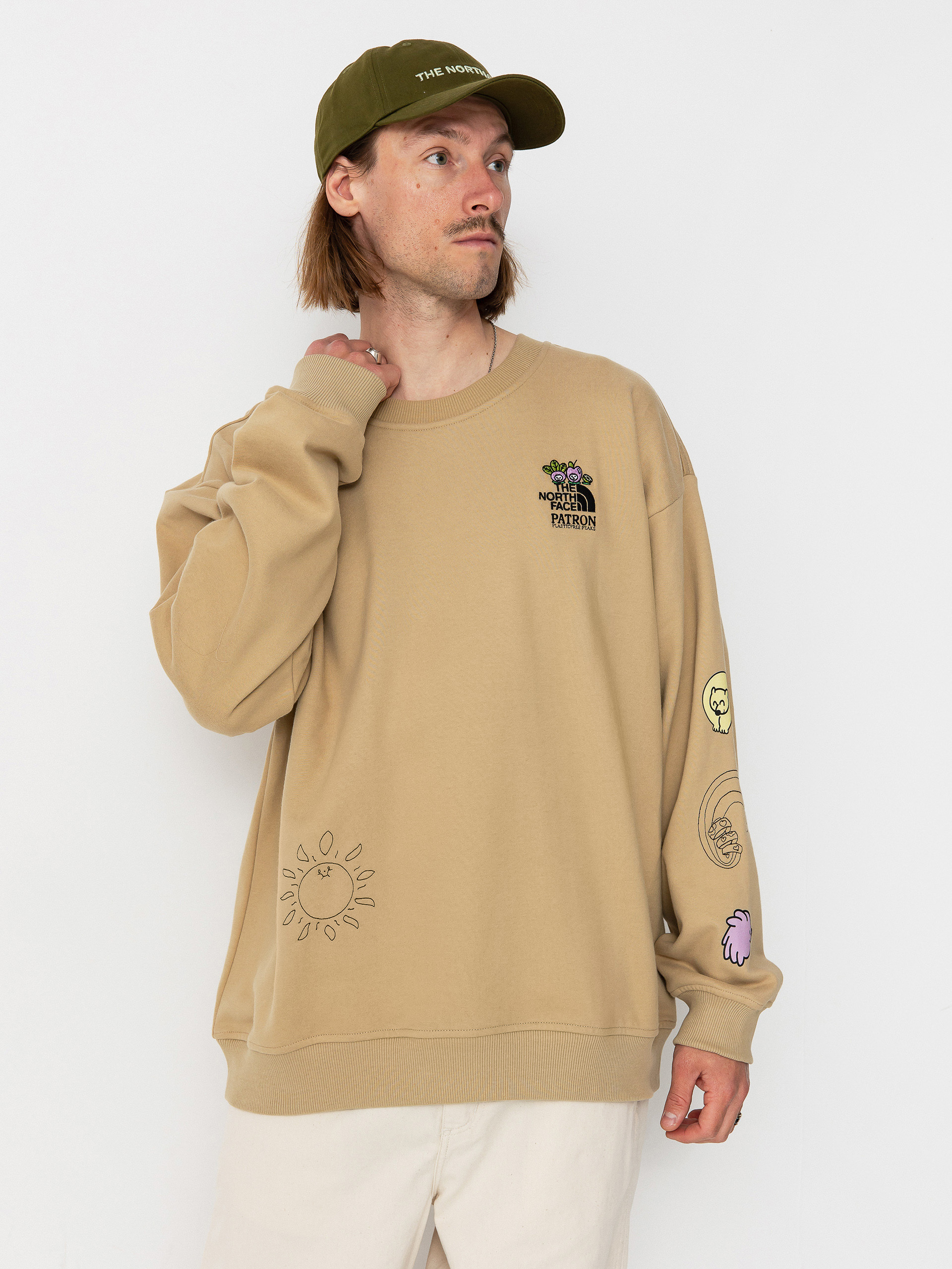 Bluza The North Face Mountain Cleanup Oversized (khaki stone)