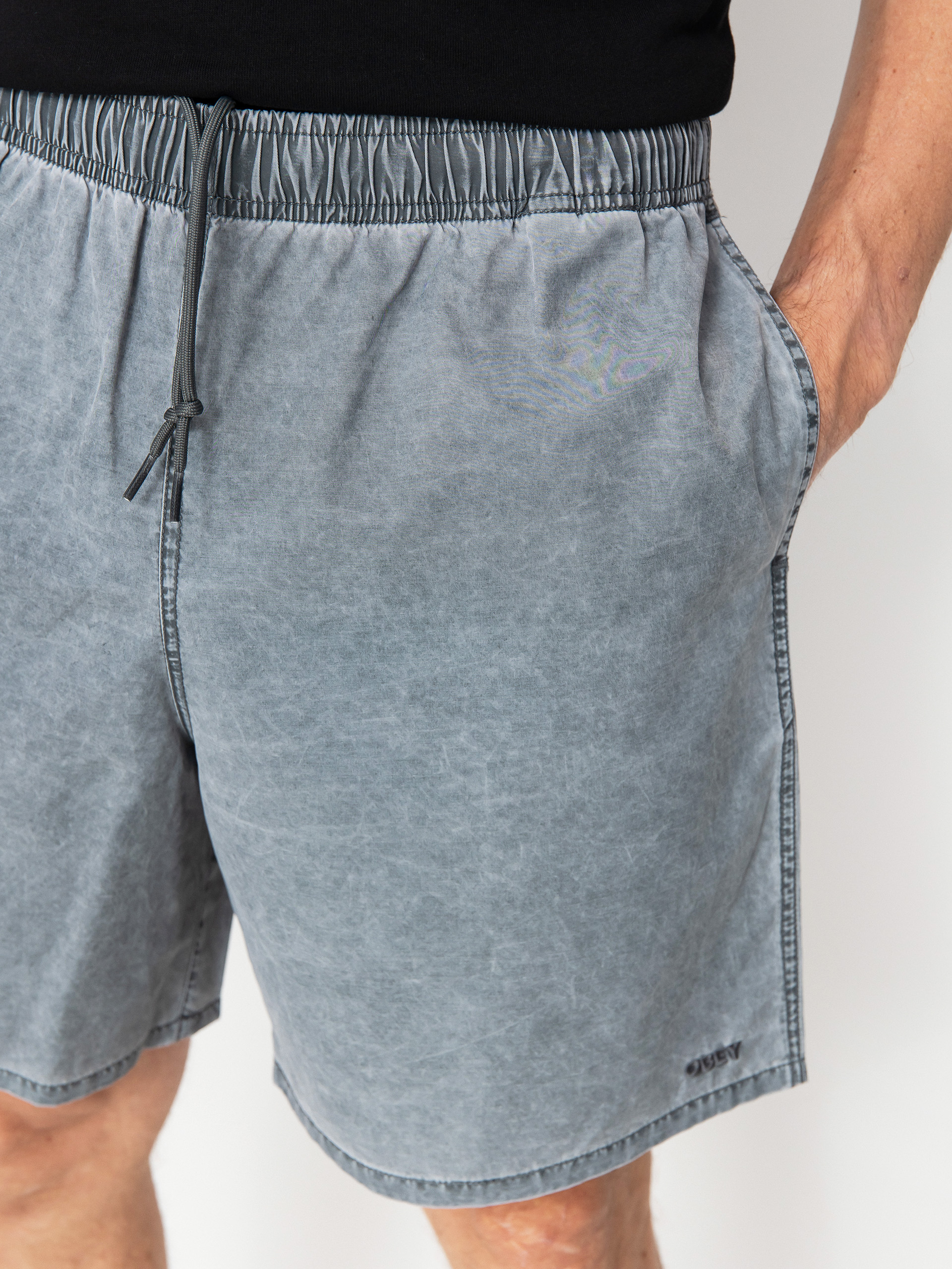 Szorty OBEY Easy Pigment Cotton Nylon (pigment black)