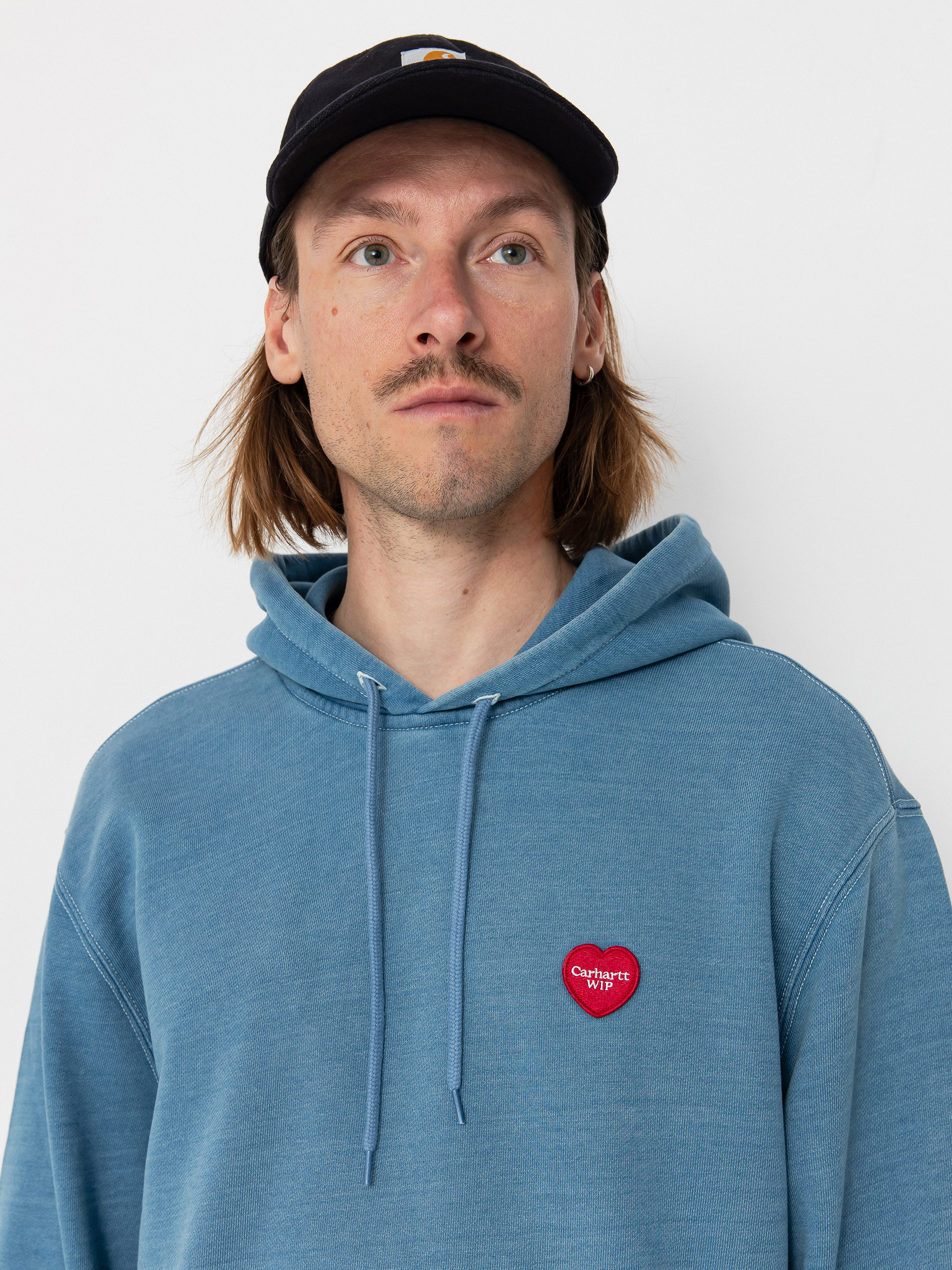 Bluza z kapturem Carhartt WIP Ingo HD (light blue)