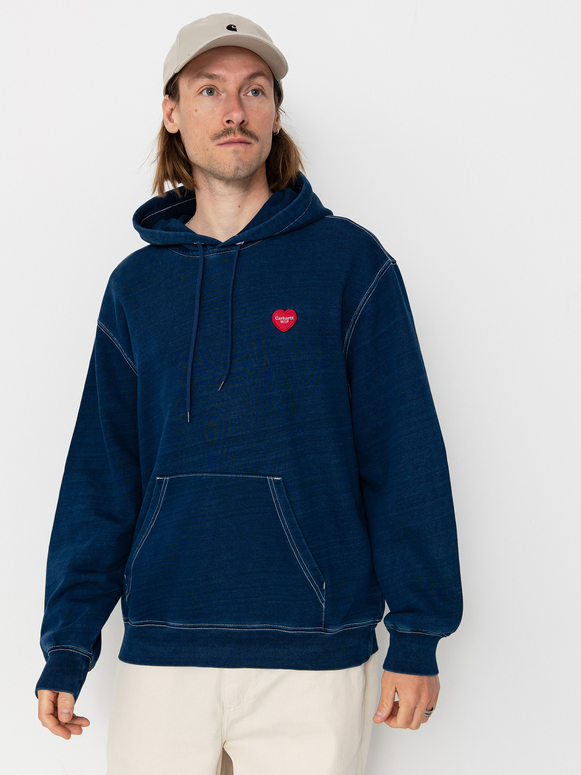 Bluza z kapturem Carhartt WIP Ingo HD (dark blue)