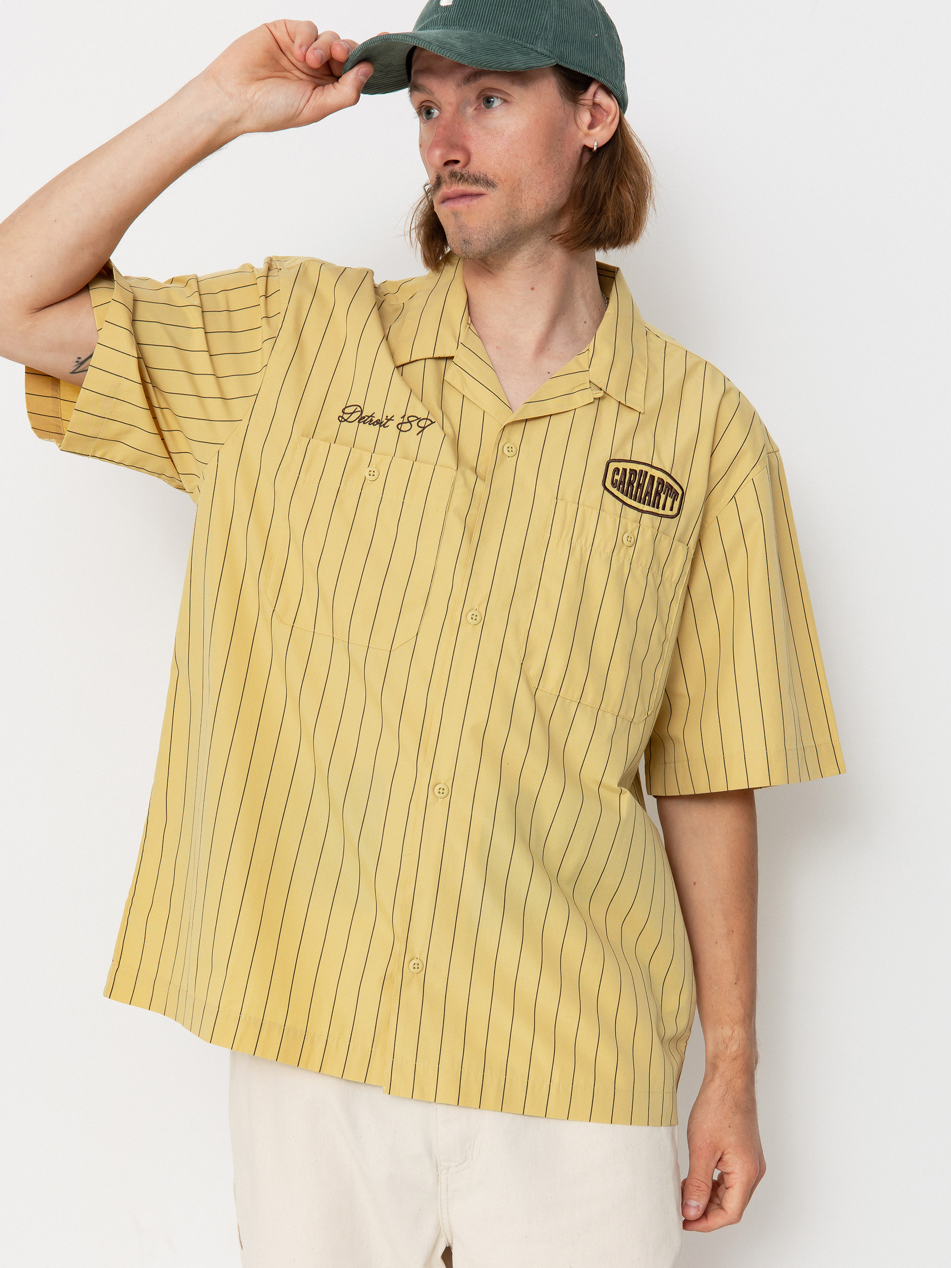 Koszula Carhartt WIP Hendry (seaton stripe/straw/liberica)