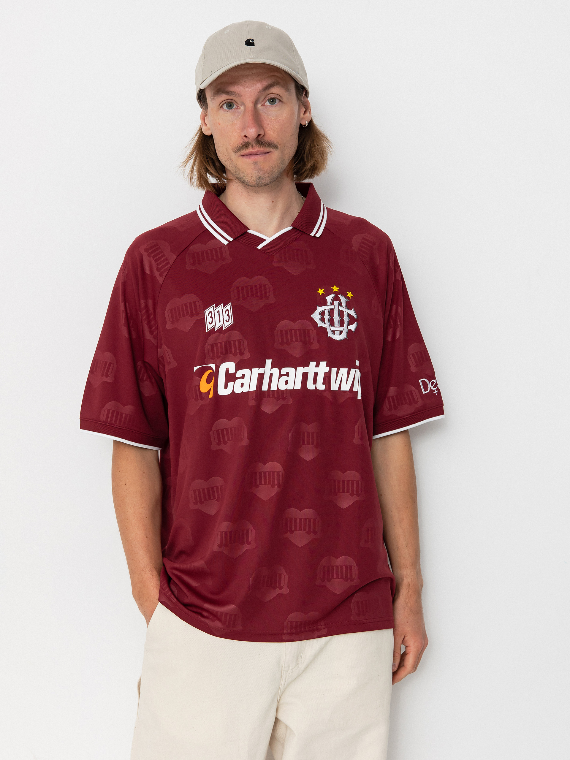 T-shirt Carhartt WIP Hartts Football (heart train jacquard/mulberry)