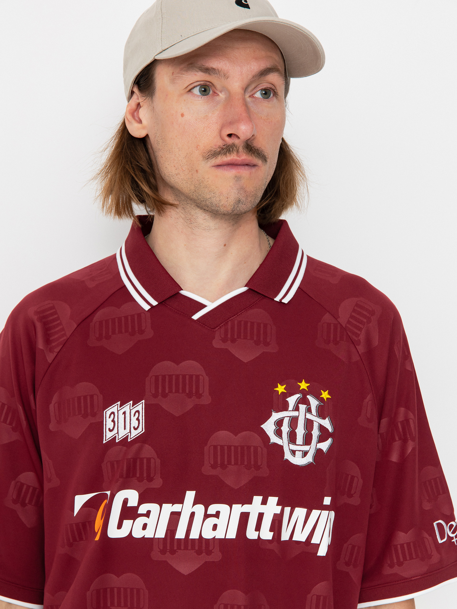 T-shirt Carhartt WIP Hartts Football (heart train jacquard/mulberry)