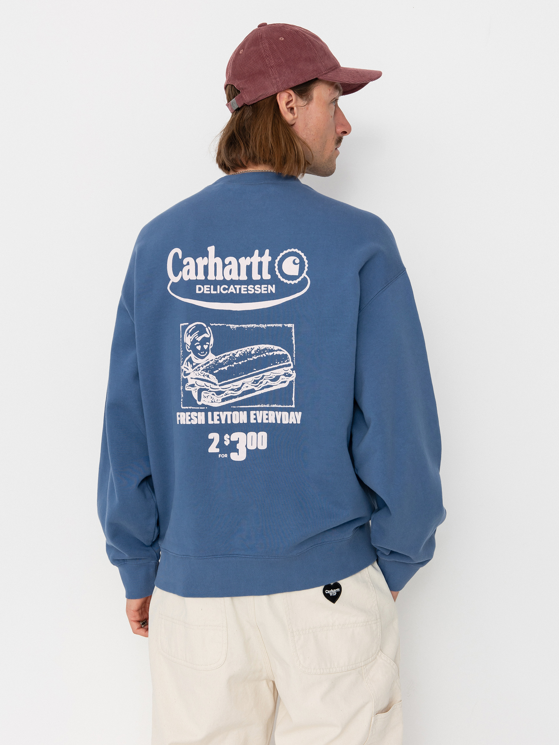 Bluza Carhartt WIP Catalogue (blue iris/air pink)