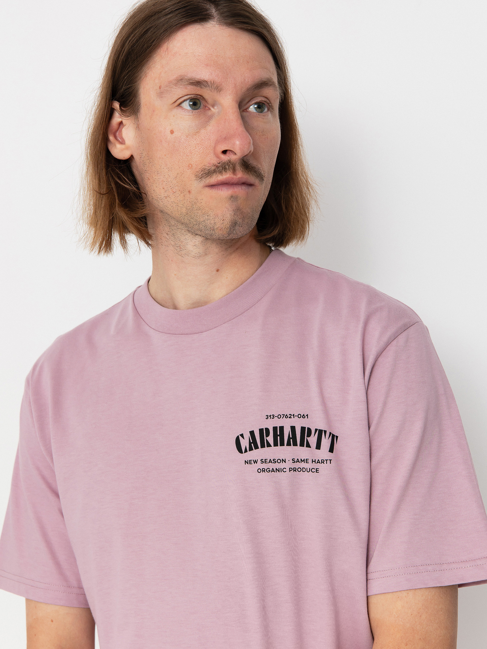 T-shirt Carhartt WIP Catalogue C Logo (hortensia)