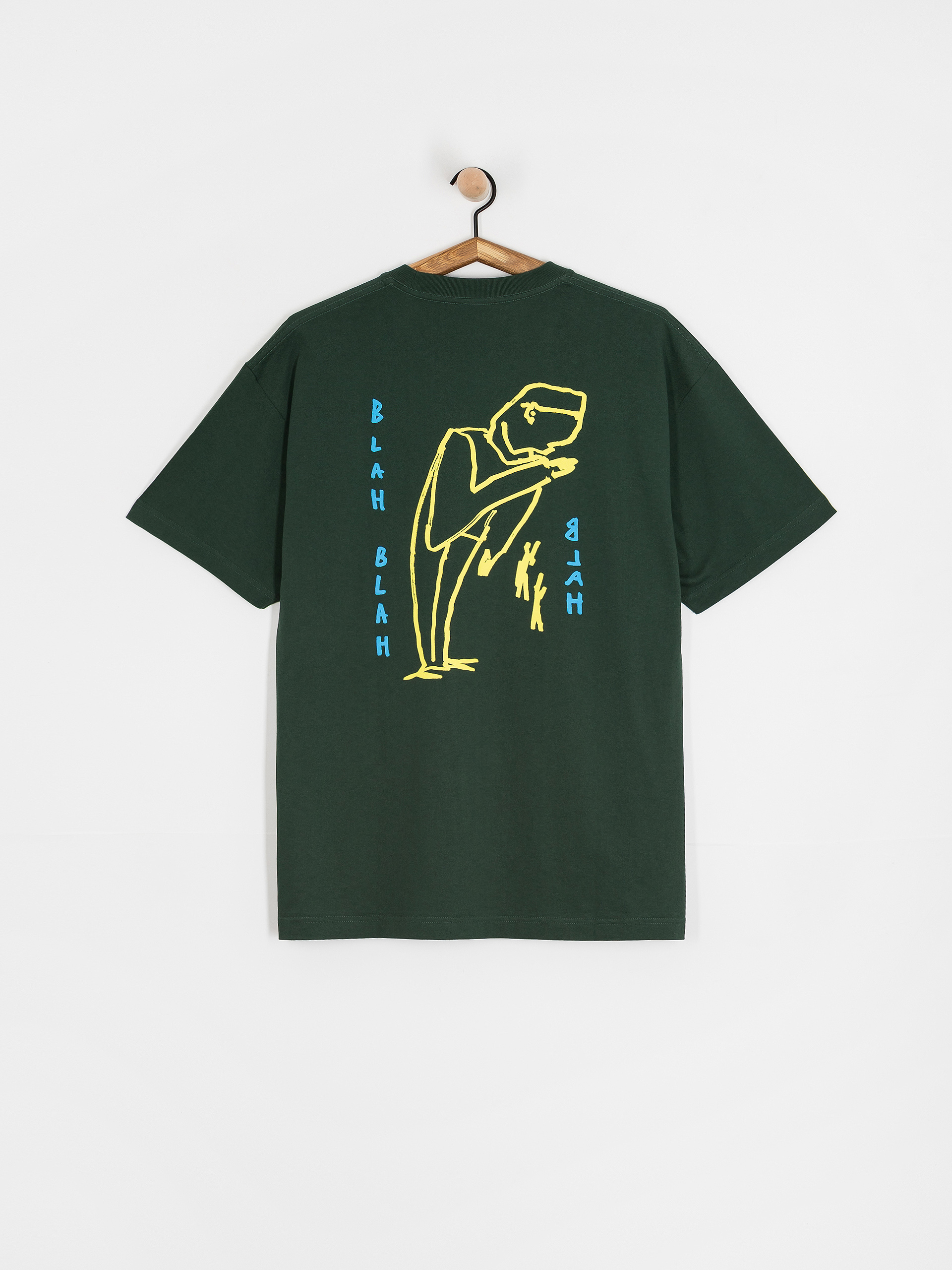 T-shirt Polar Skate Blah Blah Blah (dark green)