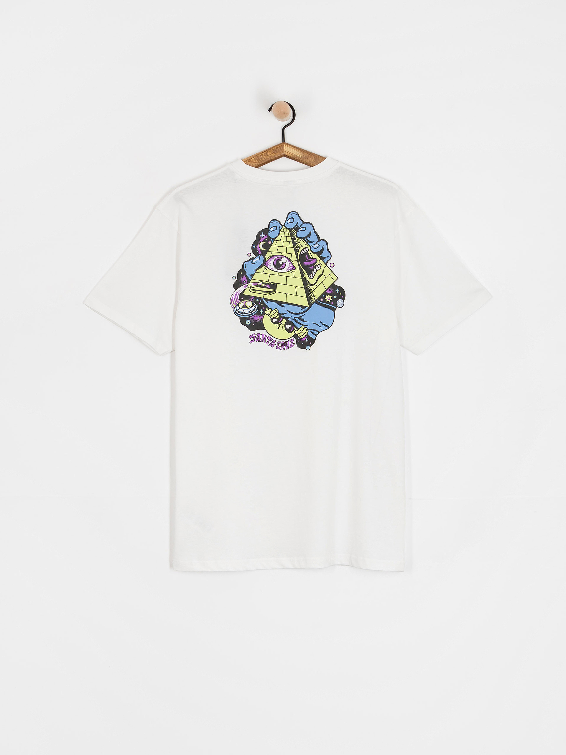T-shirt Santa Cruz Knibbs Invasion Hand Strip (white)