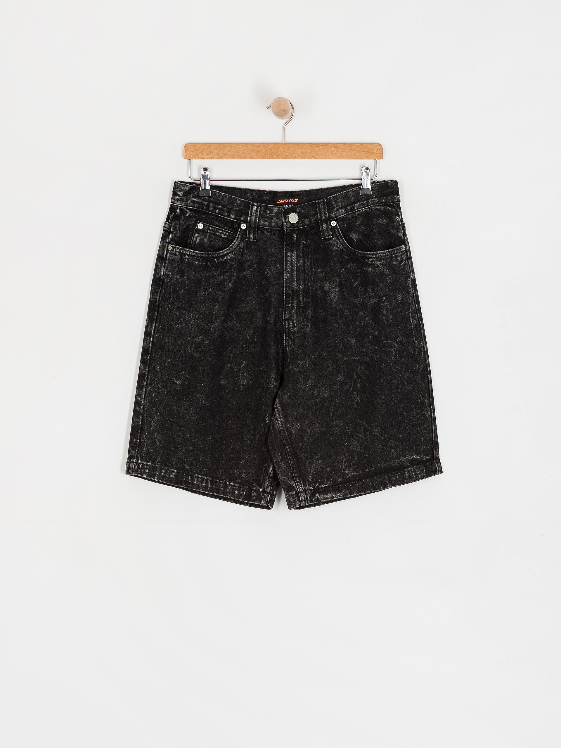 Szorty Santa Cruz Big (black acid wash)