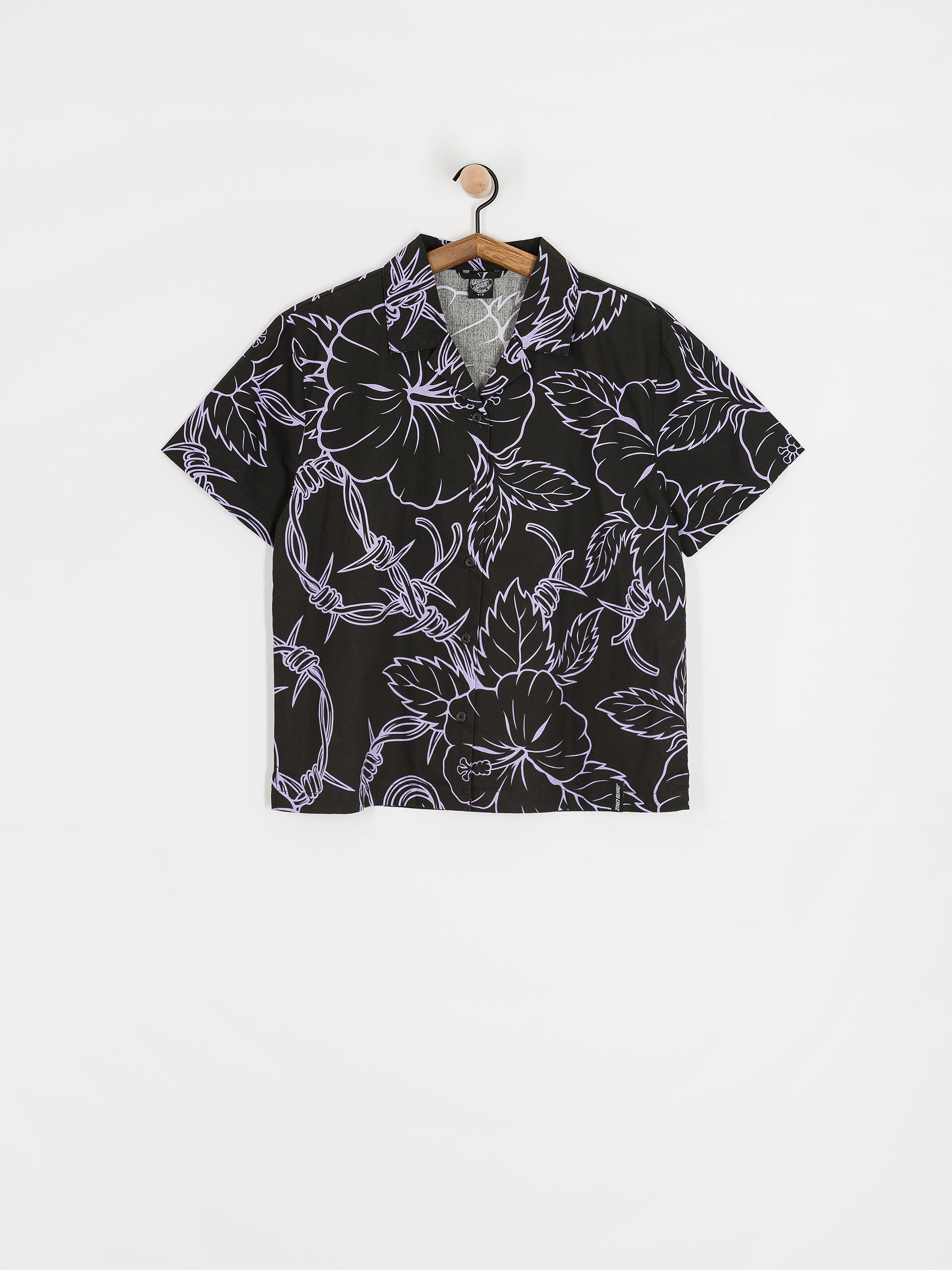 Koszula Santa Cruz Mono Cabana Shirt Wmn (black/lavender)