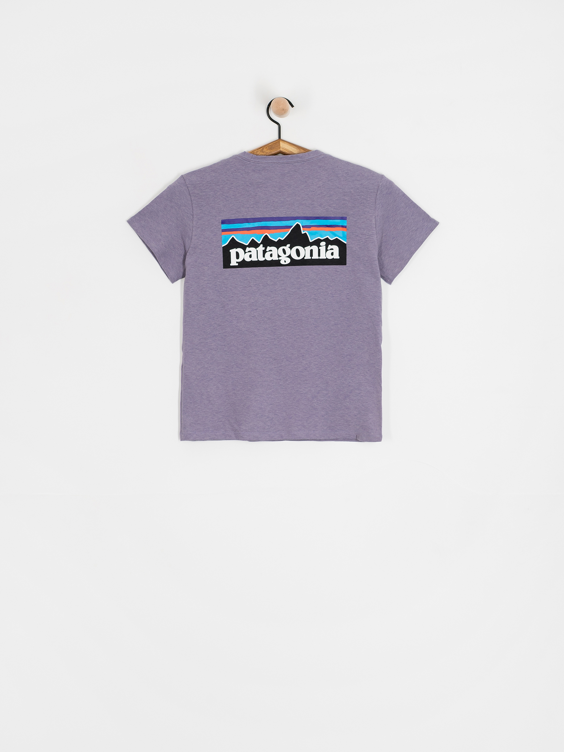 T-shirt Patagonia P 6 Logo Responsibili Wmn (concrete purple)