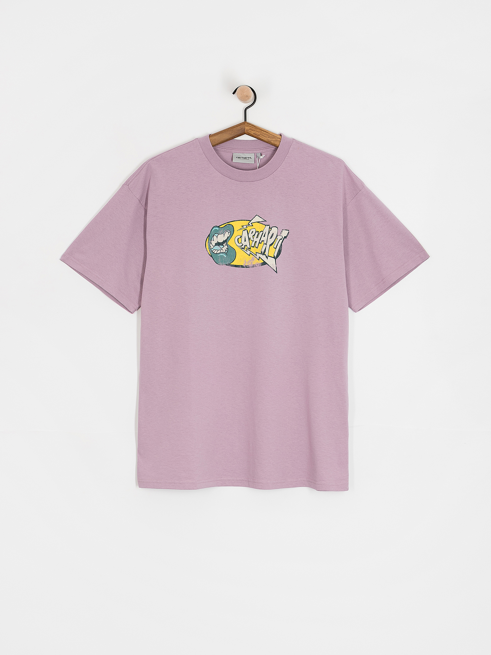 T-shirt Carhartt WIP Louder (pink fog/heavy enzyme wash)