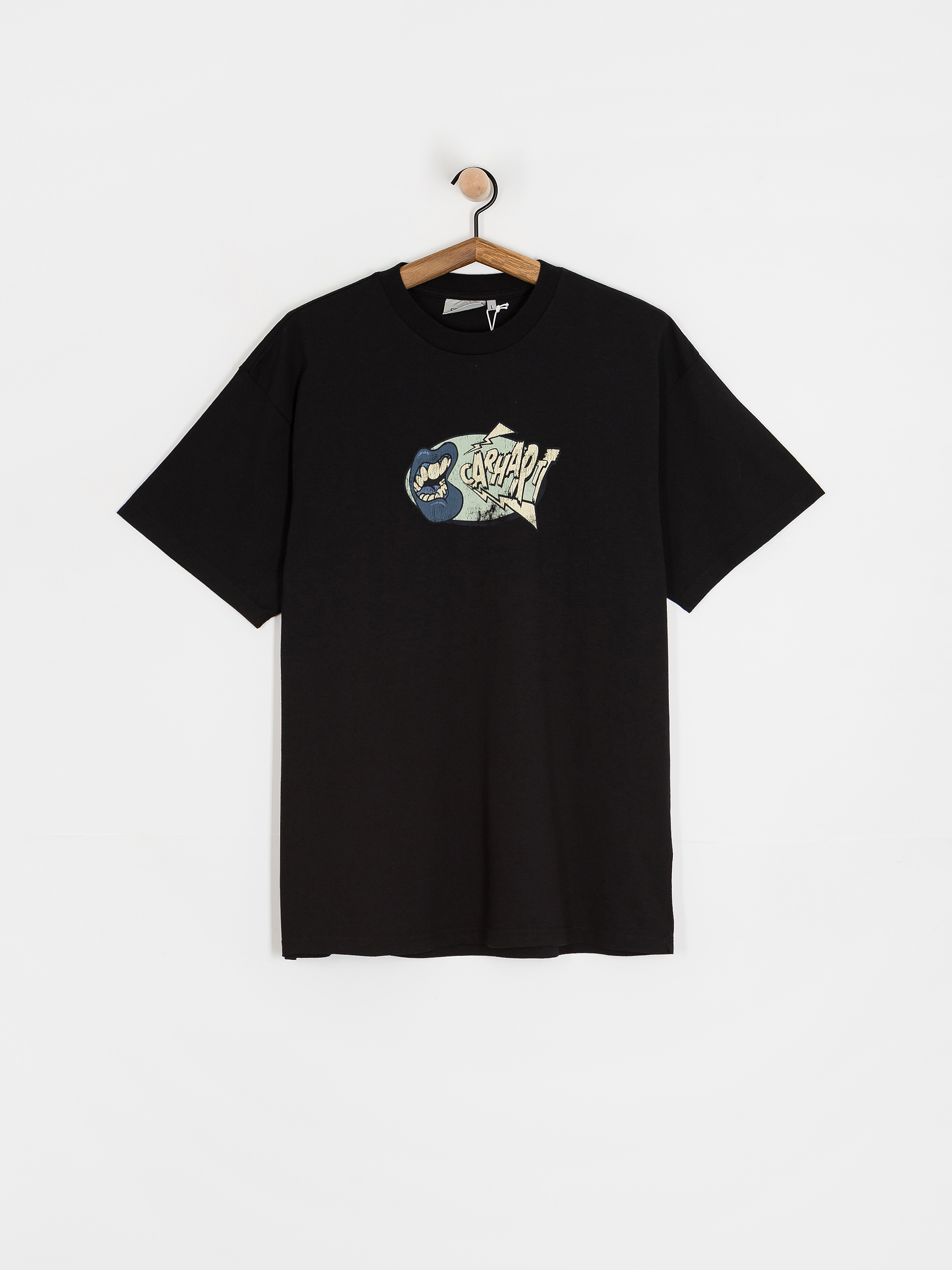T-shirt Carhartt WIP Louder (black/heavy enzyme wash)