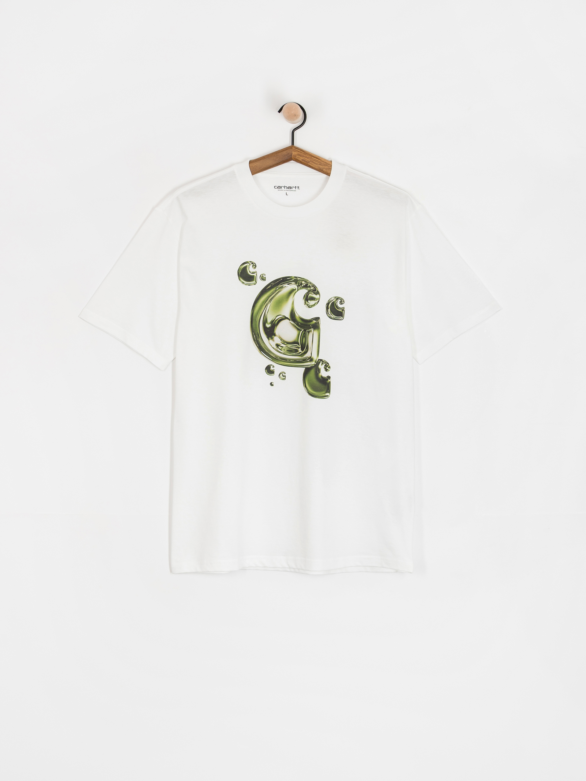 T-shirt Carhartt WIP Solar Chrome C-Logo (white)