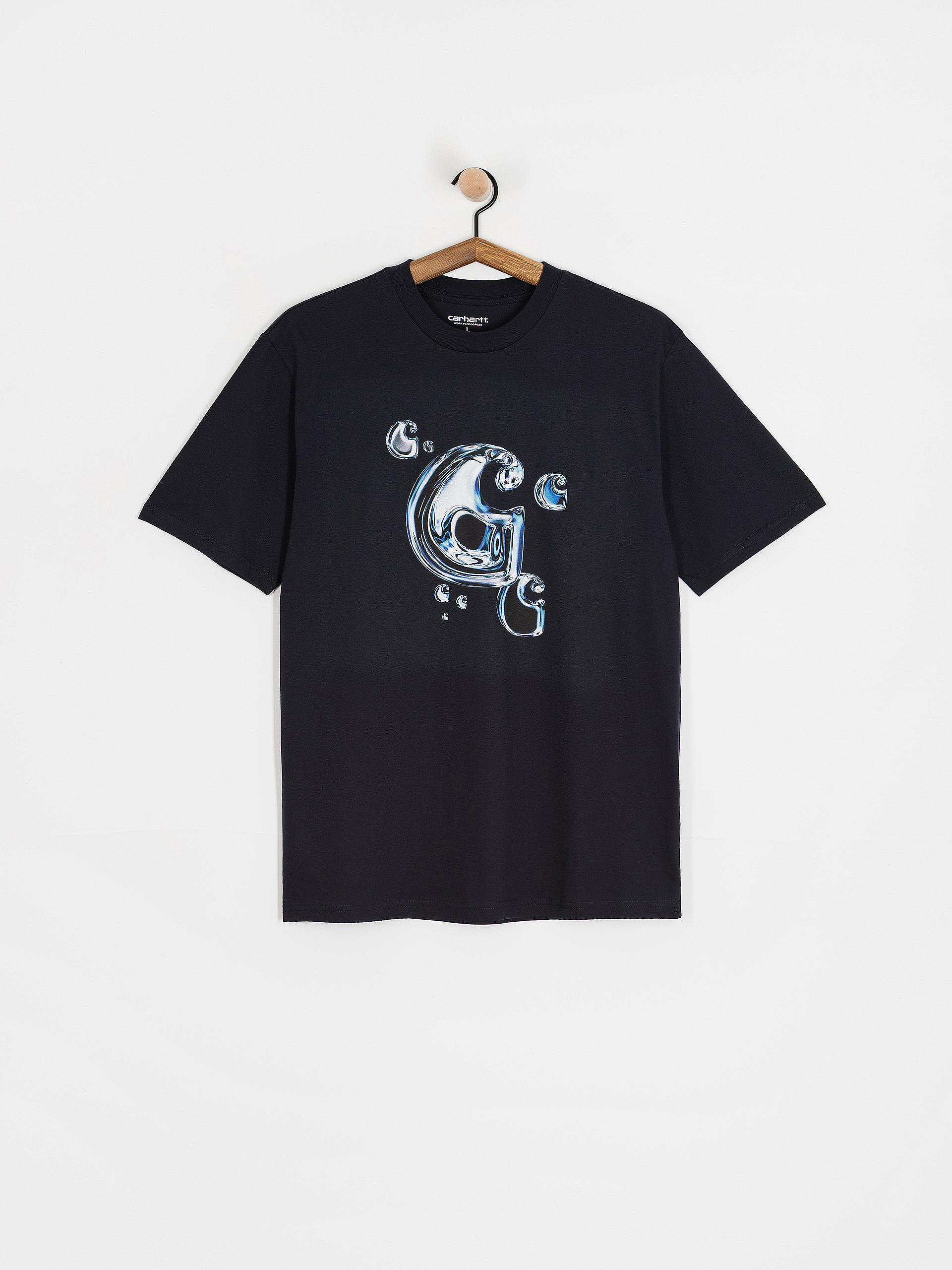 T-shirt Carhartt WIP Solar Chrome C-Logo (dark navy)