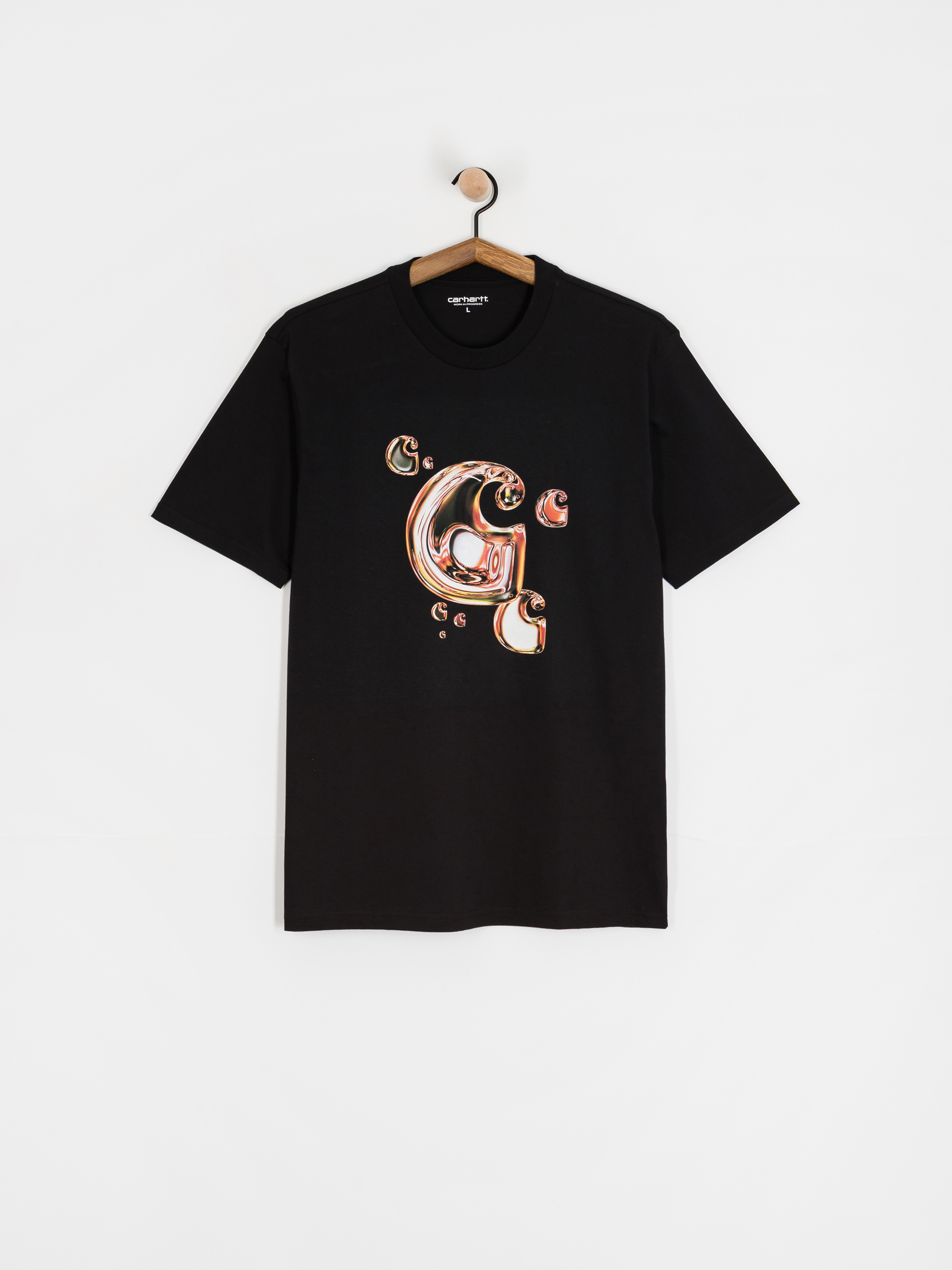 T-shirt Carhartt WIP Solar Chrome C-Logo (black)