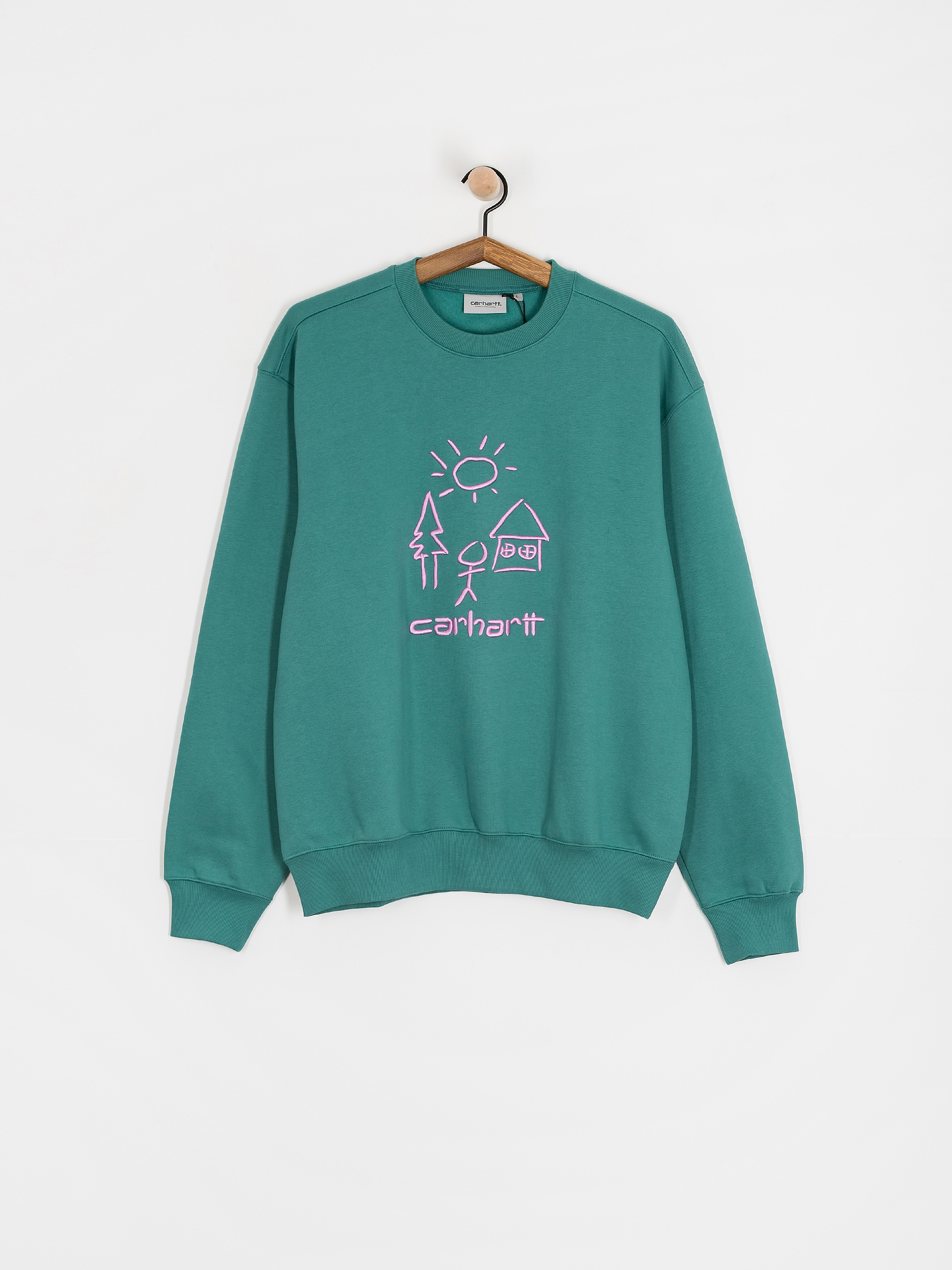 Bluza Carhartt WIP Masterpiece (saguaro/pink)