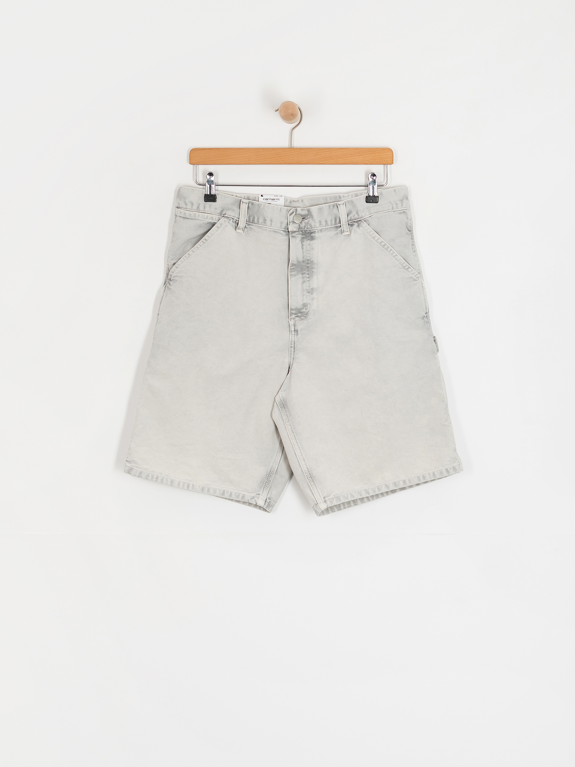 Szorty Carhartt WIP Single Knee (black/chalk wash)