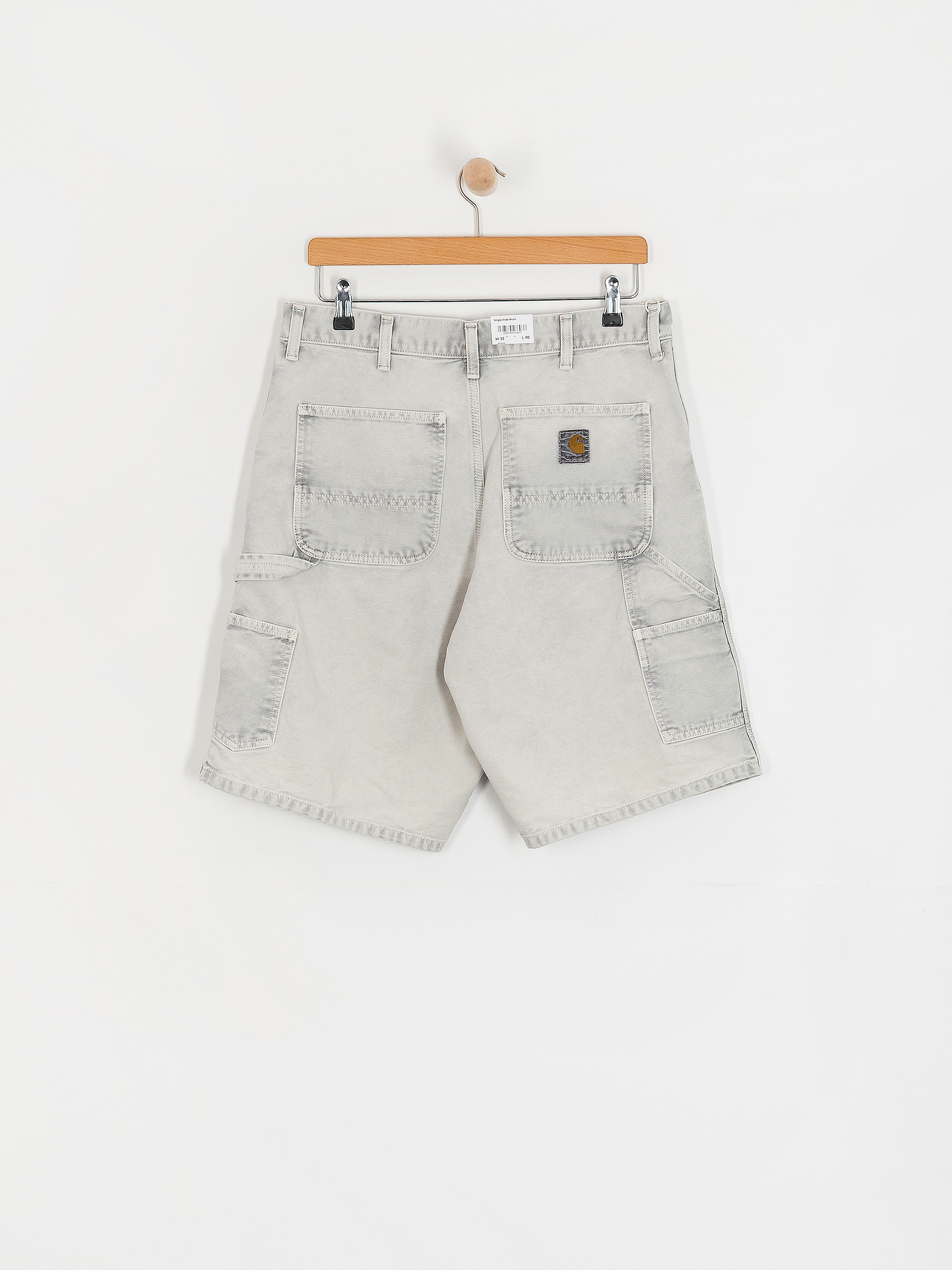 Szorty Carhartt WIP Single Knee (black/chalk wash)