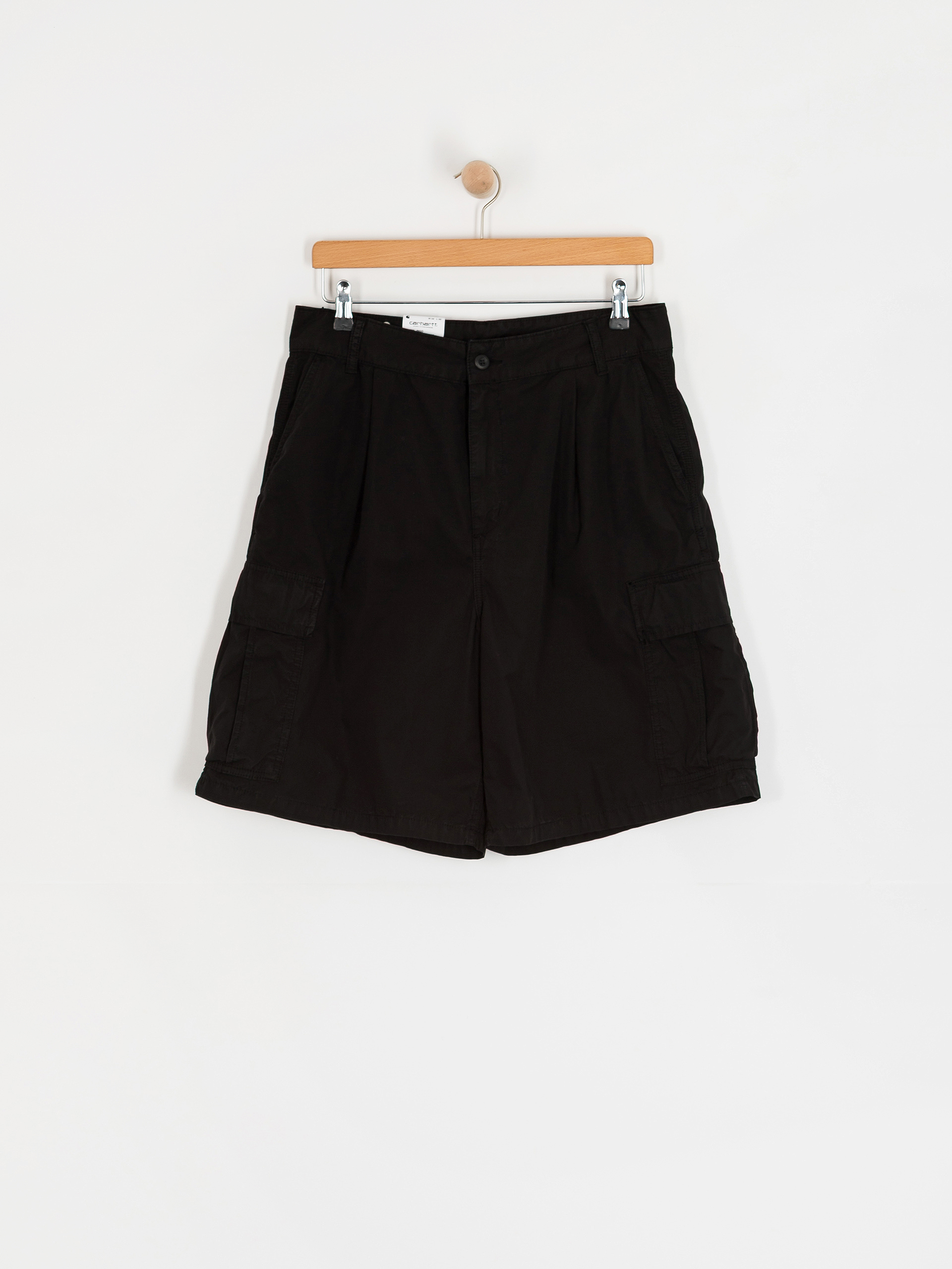 Szorty Carhartt WIP Cole Cargo (black/garment dyed)