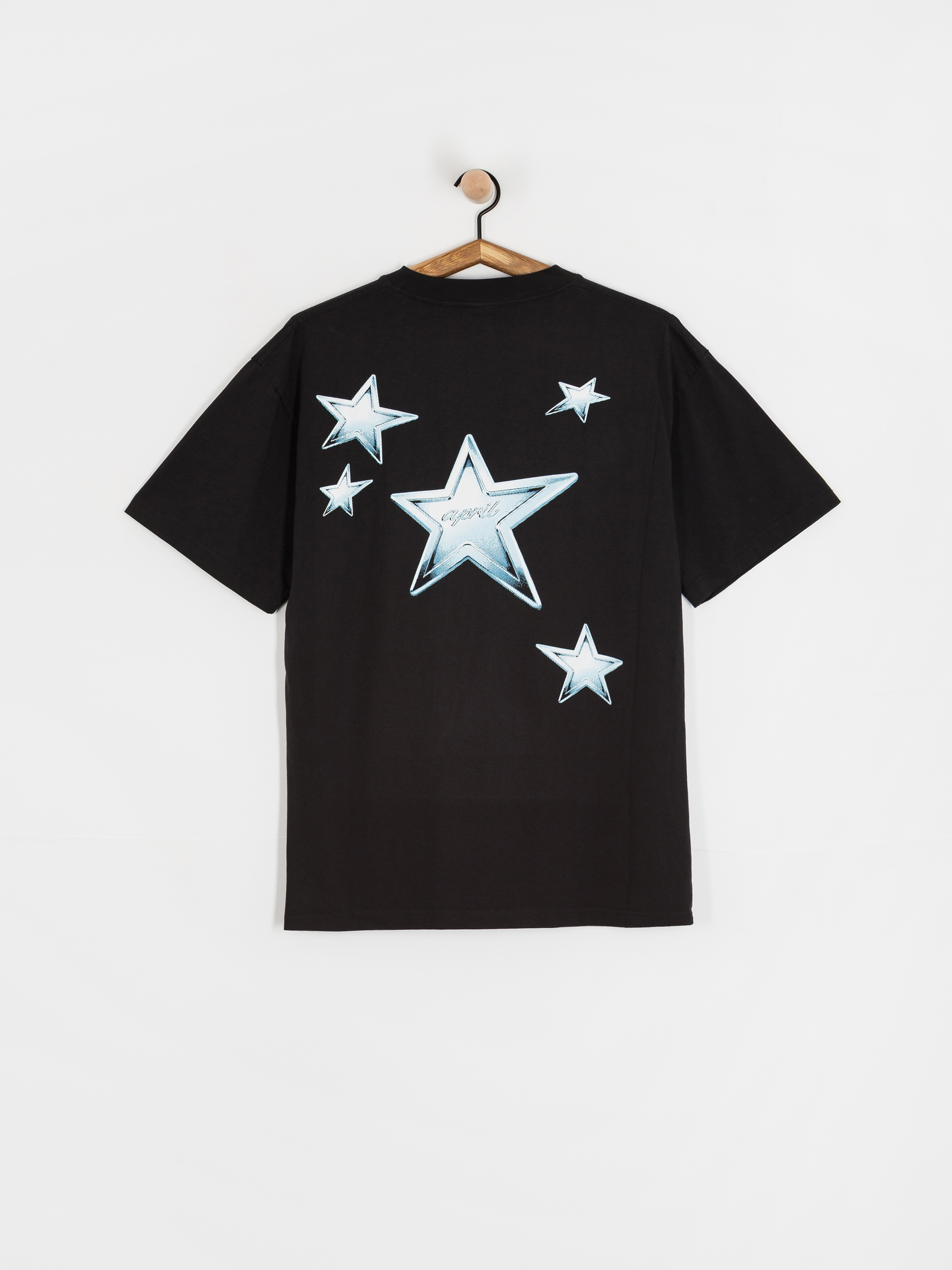T-shirt April Skateboards Stars (black)