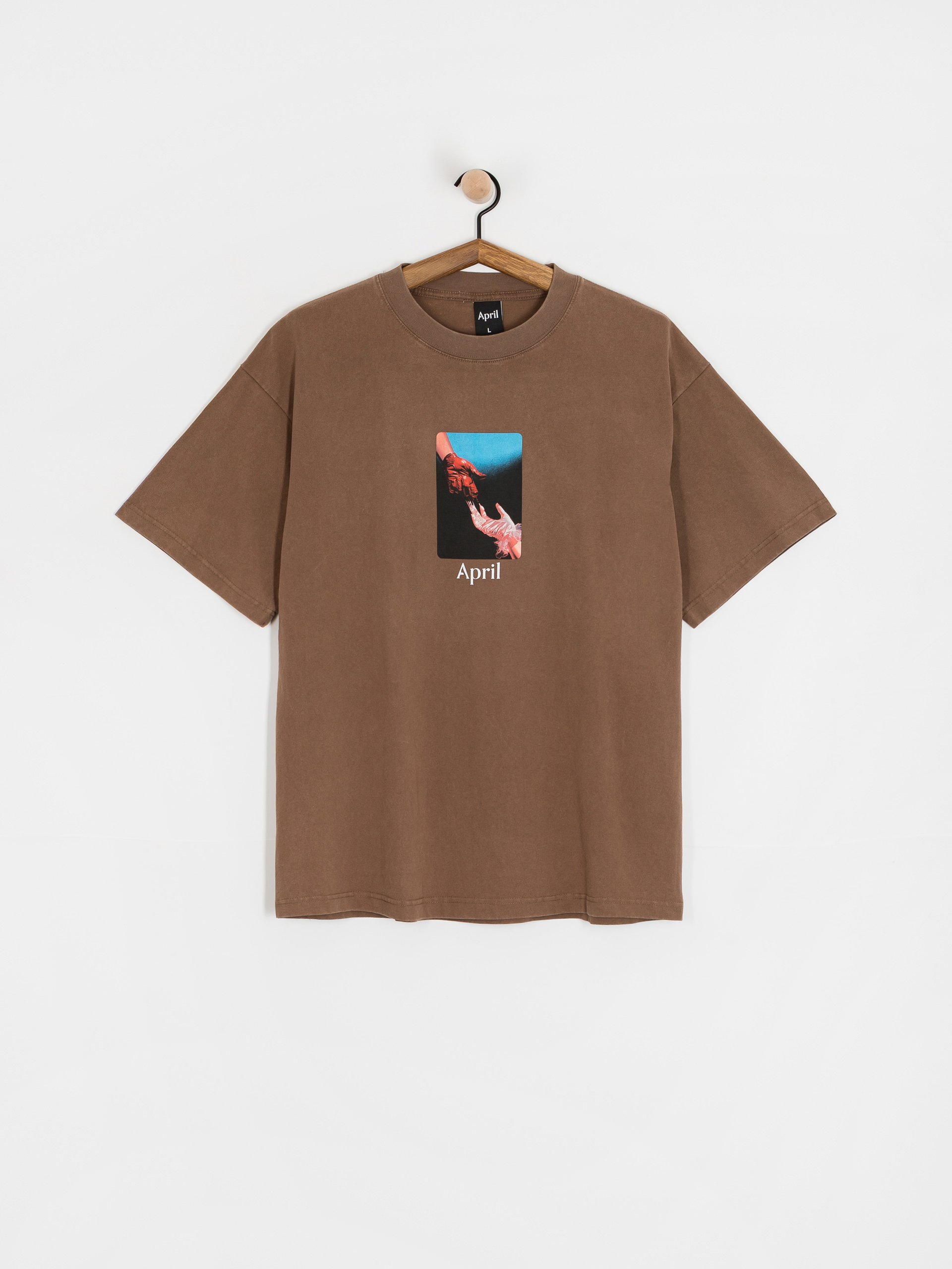 T-shirt April Skateboards Material (washed brown)