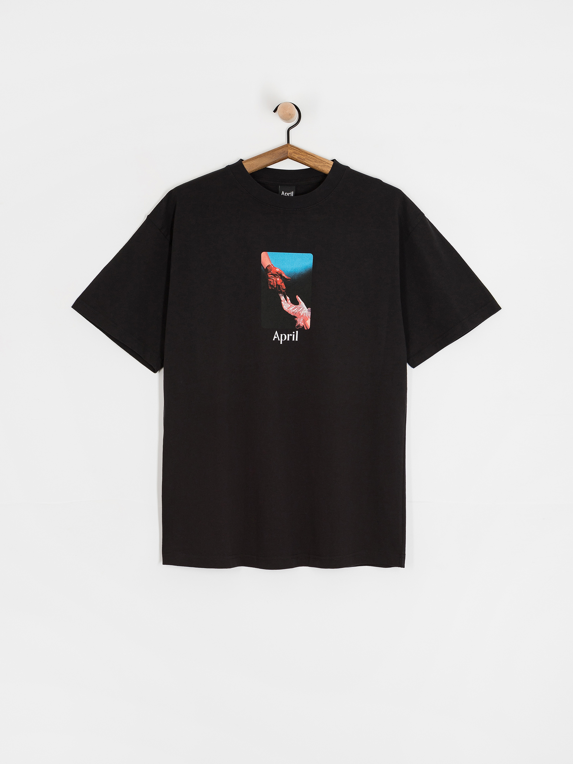 T-shirt April Skateboards Material (black)