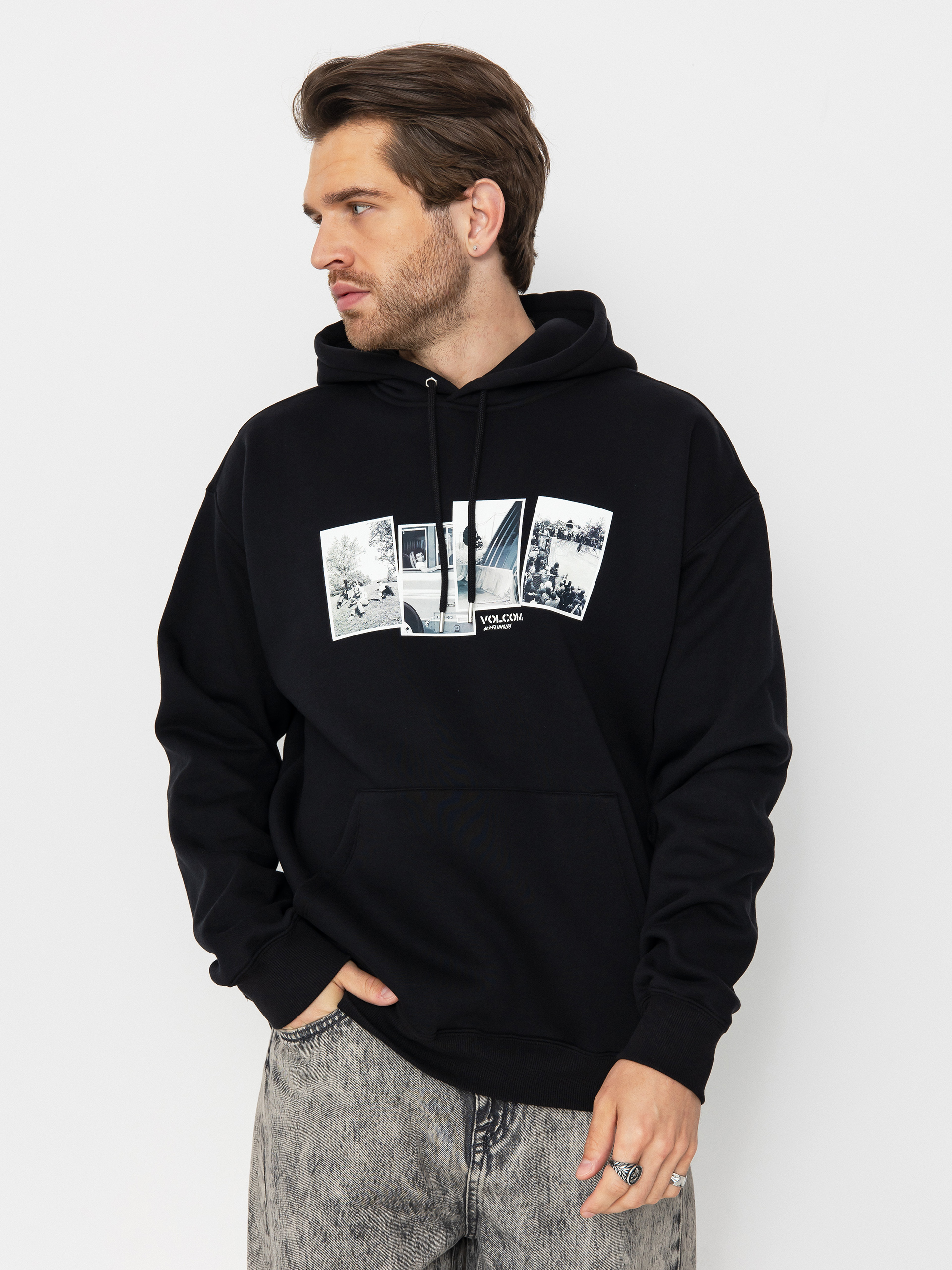 Bluza z kapturem Volcom Pfanngles HD (black)