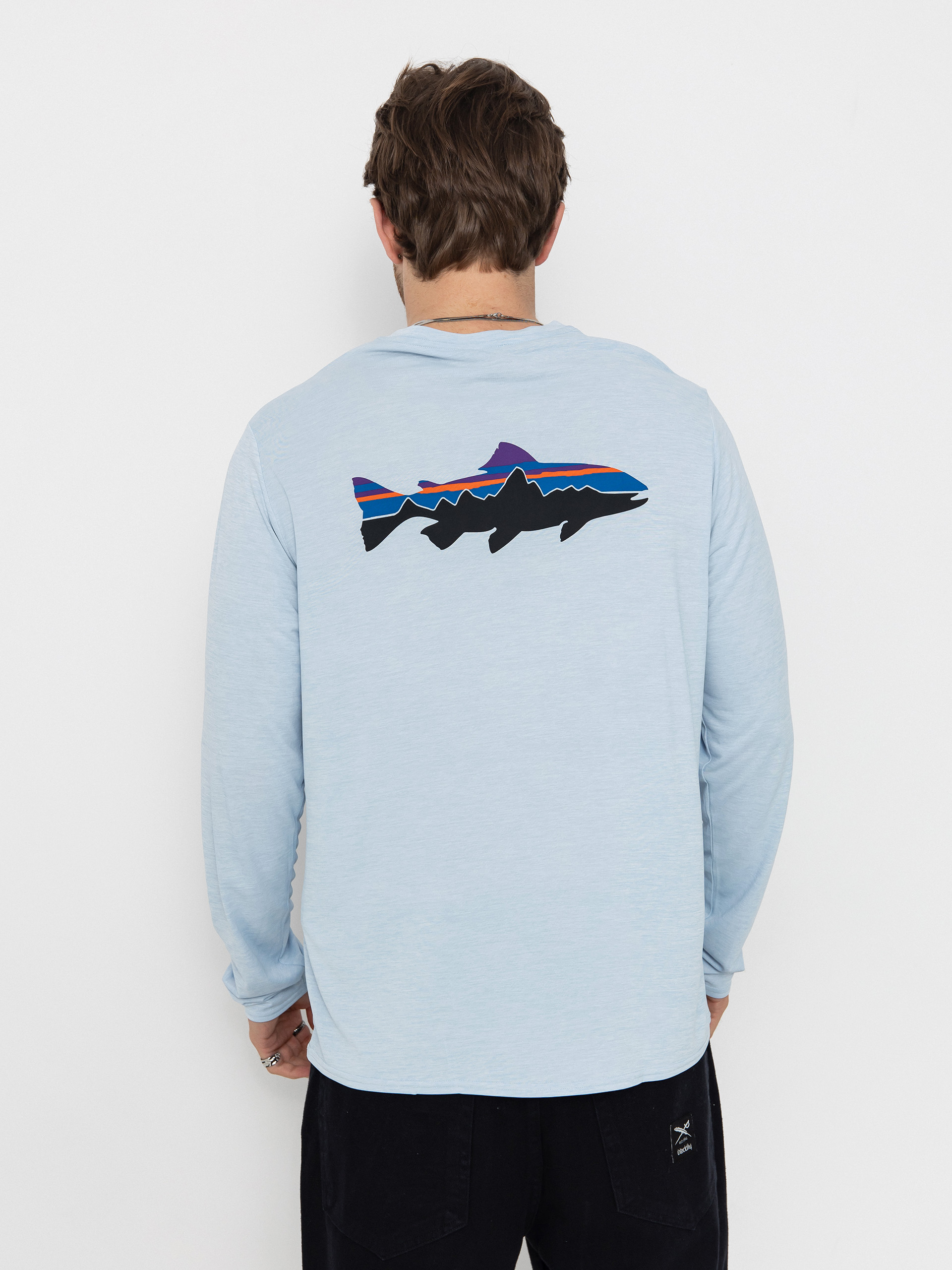 Longsleeve Patagonia Cap Cool Daily Graphic (fitz roy trout/fleck blue)