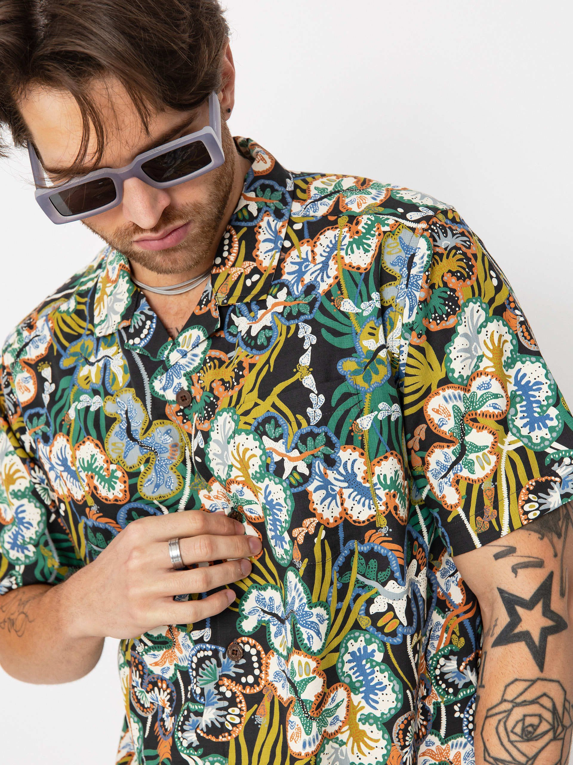 Koszula Patagonia Tidal Threads Camp (undersea/ink black)