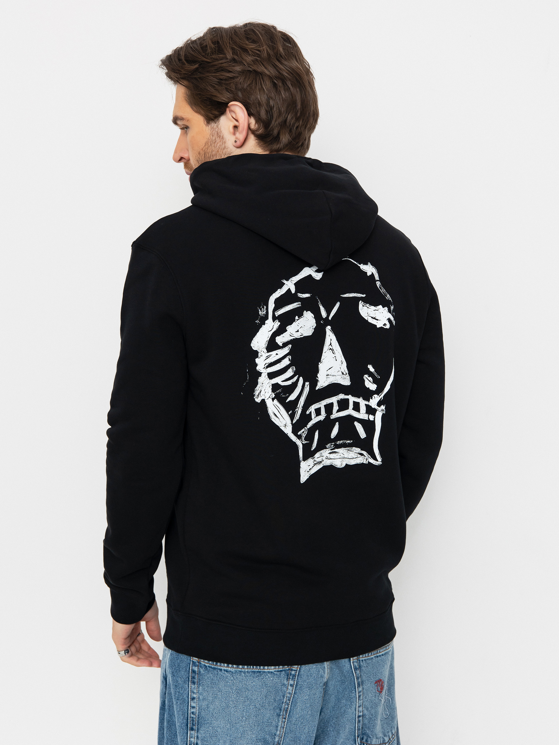 Bluza z kapturem Poetic Collective Big Skull HD (black)
