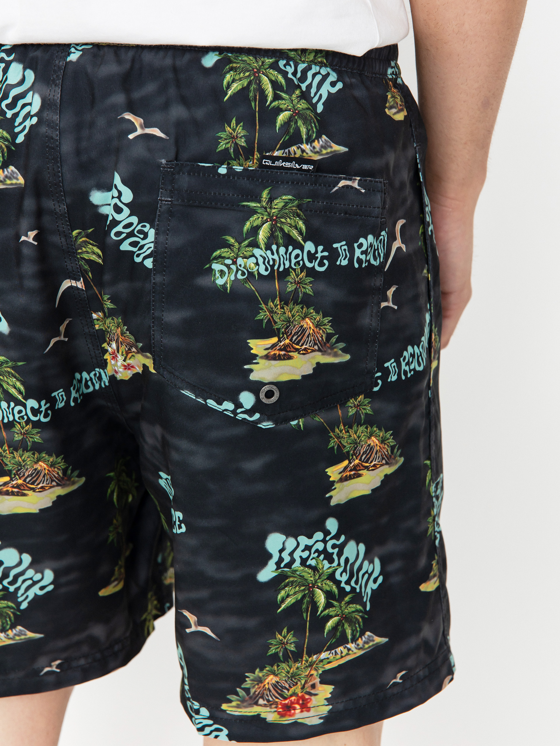 Szorty Quiksilver Everyday Straight Volley 17 (black naturama)