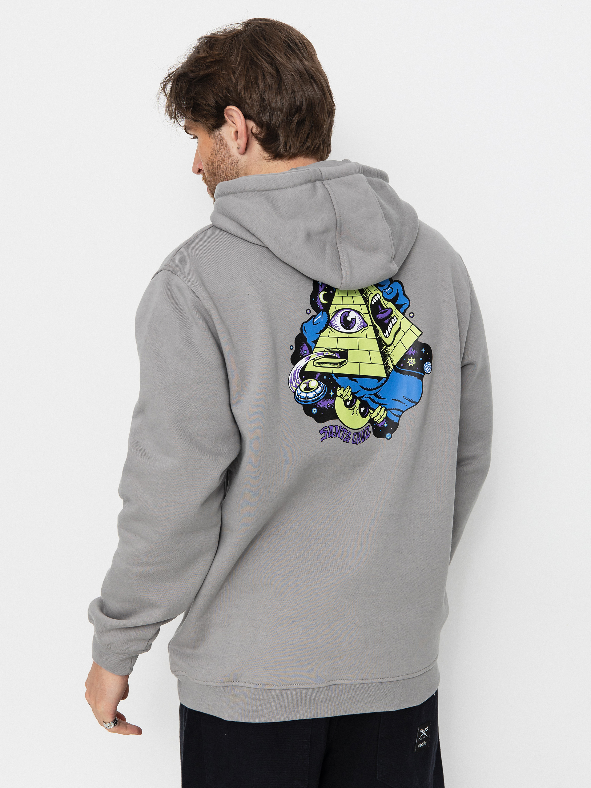 Bluza z kapturem Santa Cruz Knibbs Invasion Hand HD (moon dust)