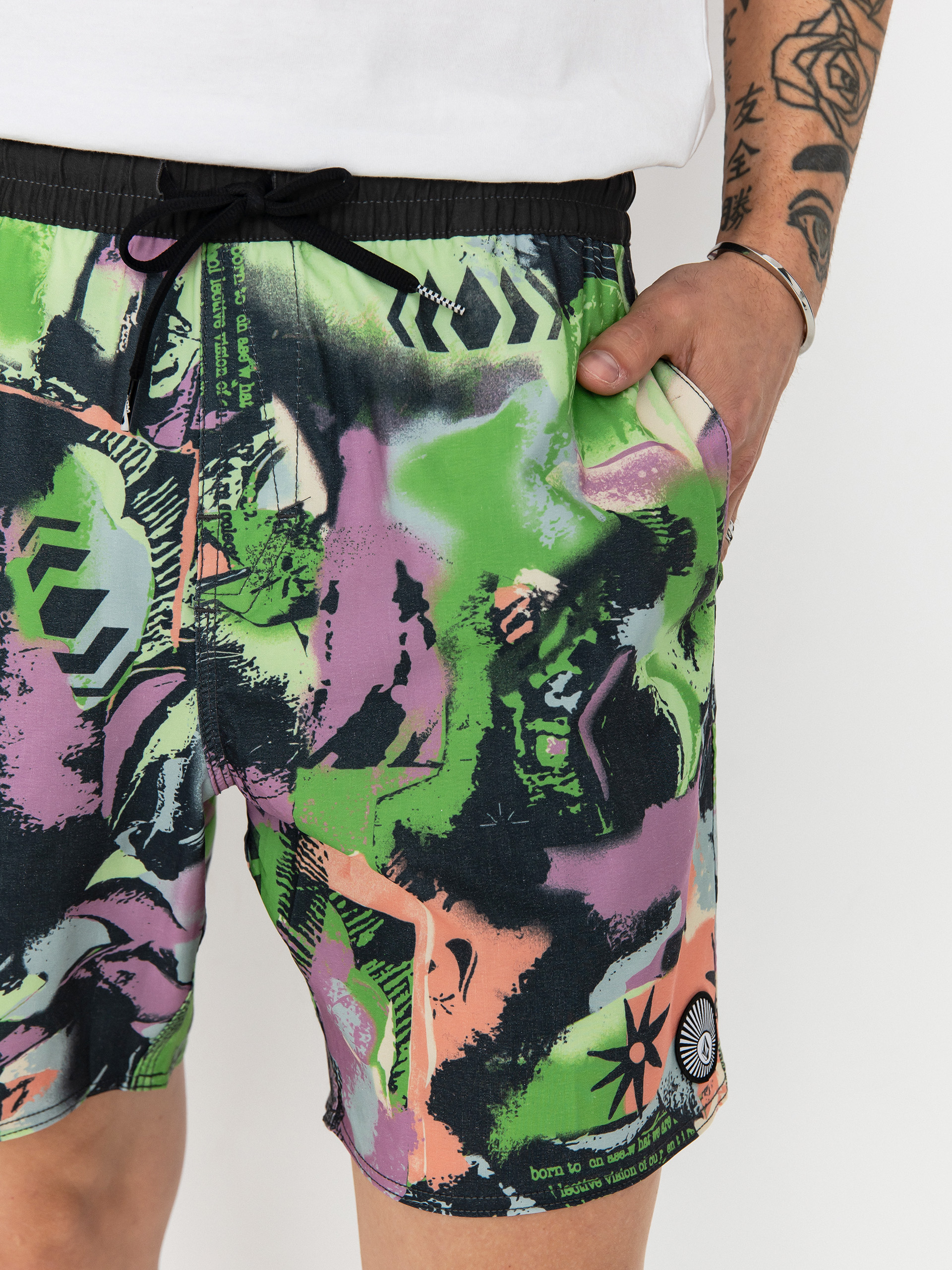 Szorty Volcom Unite Stoney Trunk 17 (steel purple)