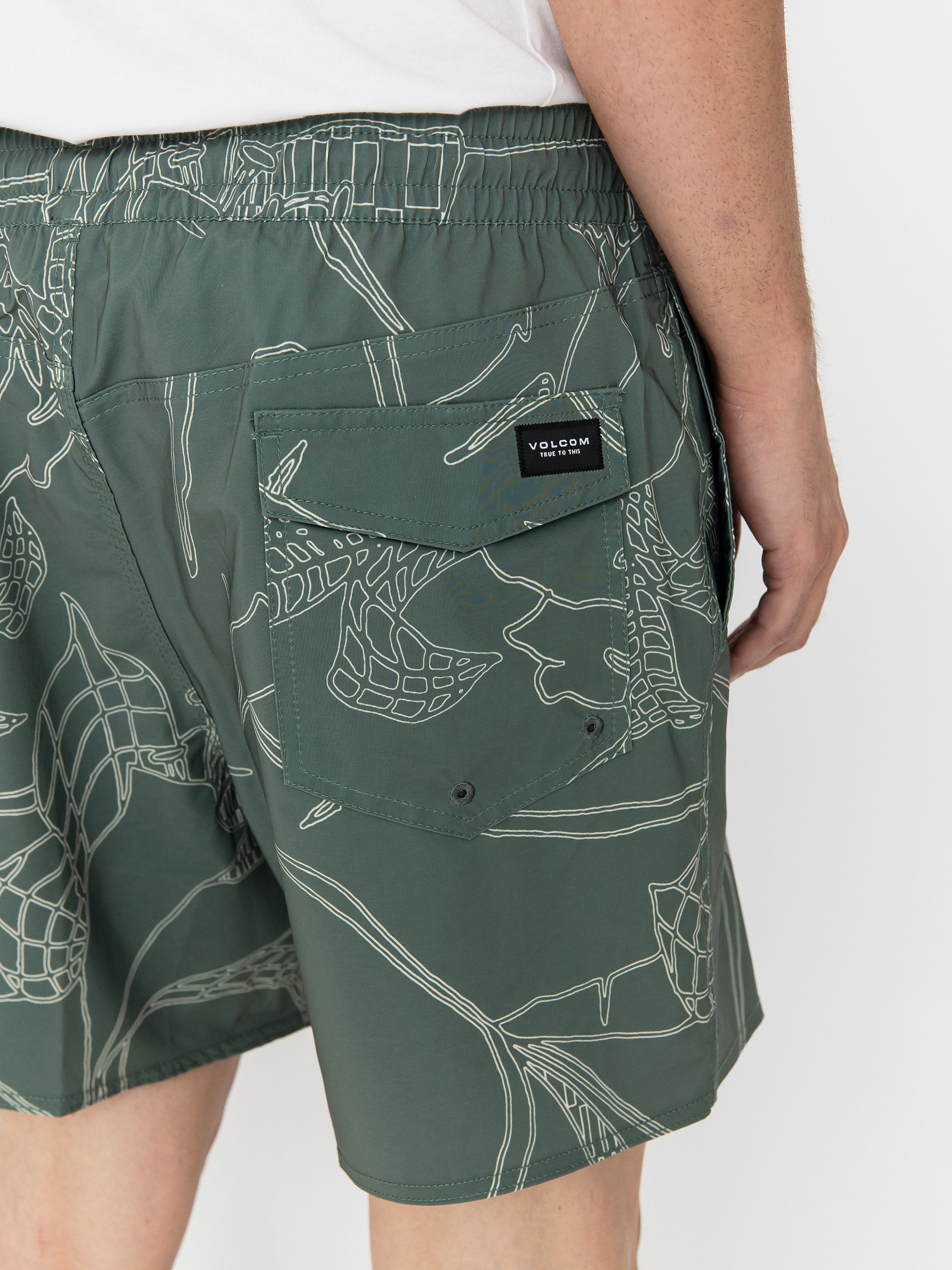 Szorty Volcom Lido Print Trunk 16 (light olive)