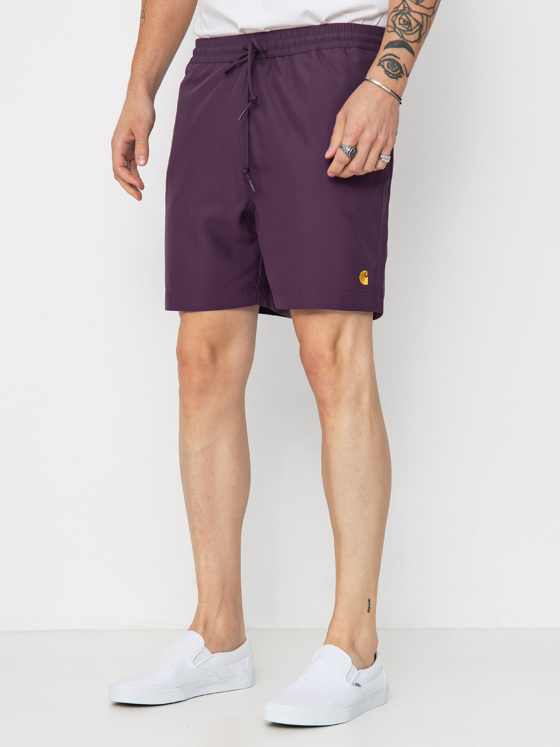 Szorty Carhartt WIP Chase Swim (huckleberry/gold)