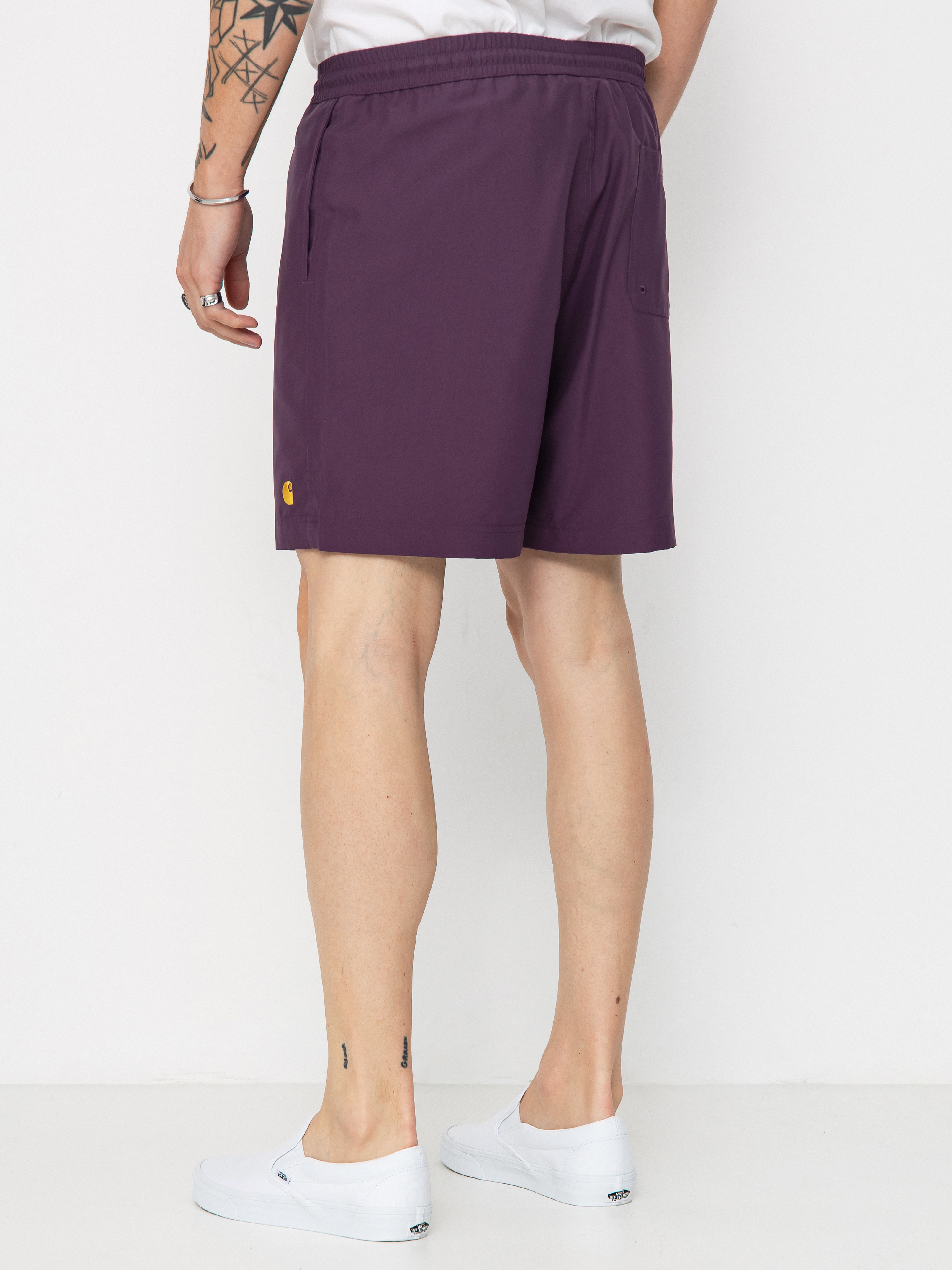 Szorty Carhartt WIP Chase Swim (huckleberry/gold)