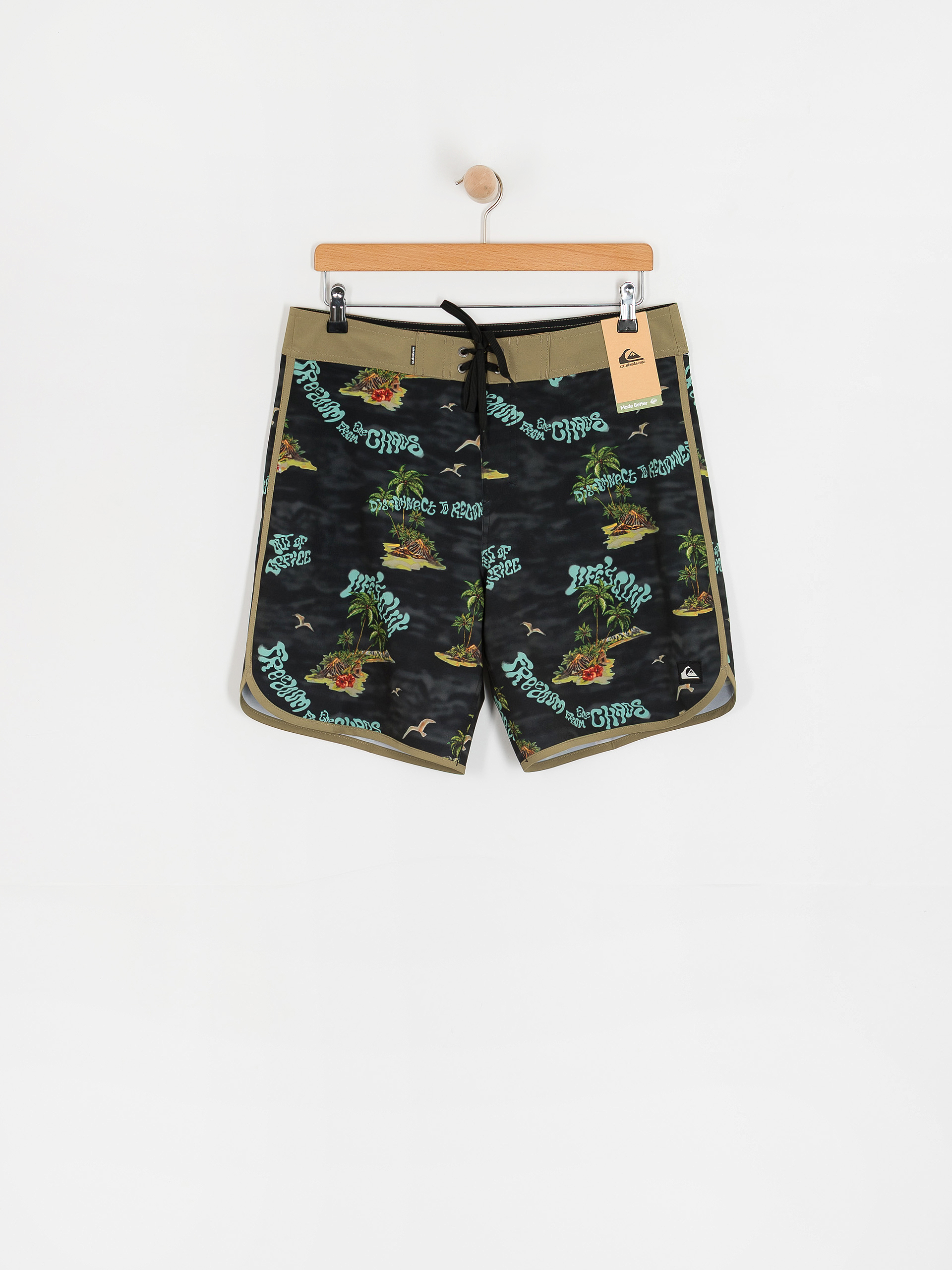 Boardshorty Quiksilver Surfsilk Scallop 18 (black naturama)