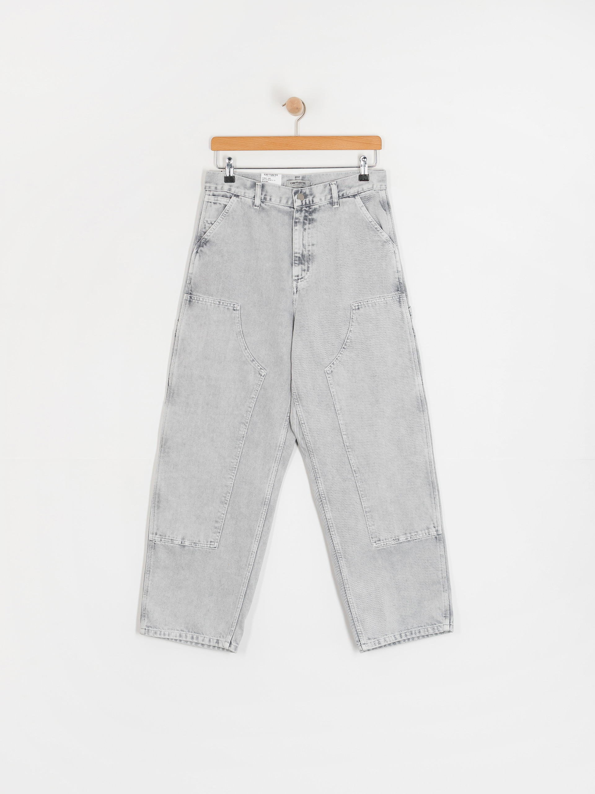 Spodnie Carhartt WIP Brandon Double Knee Wmn (black/chalk wash)
