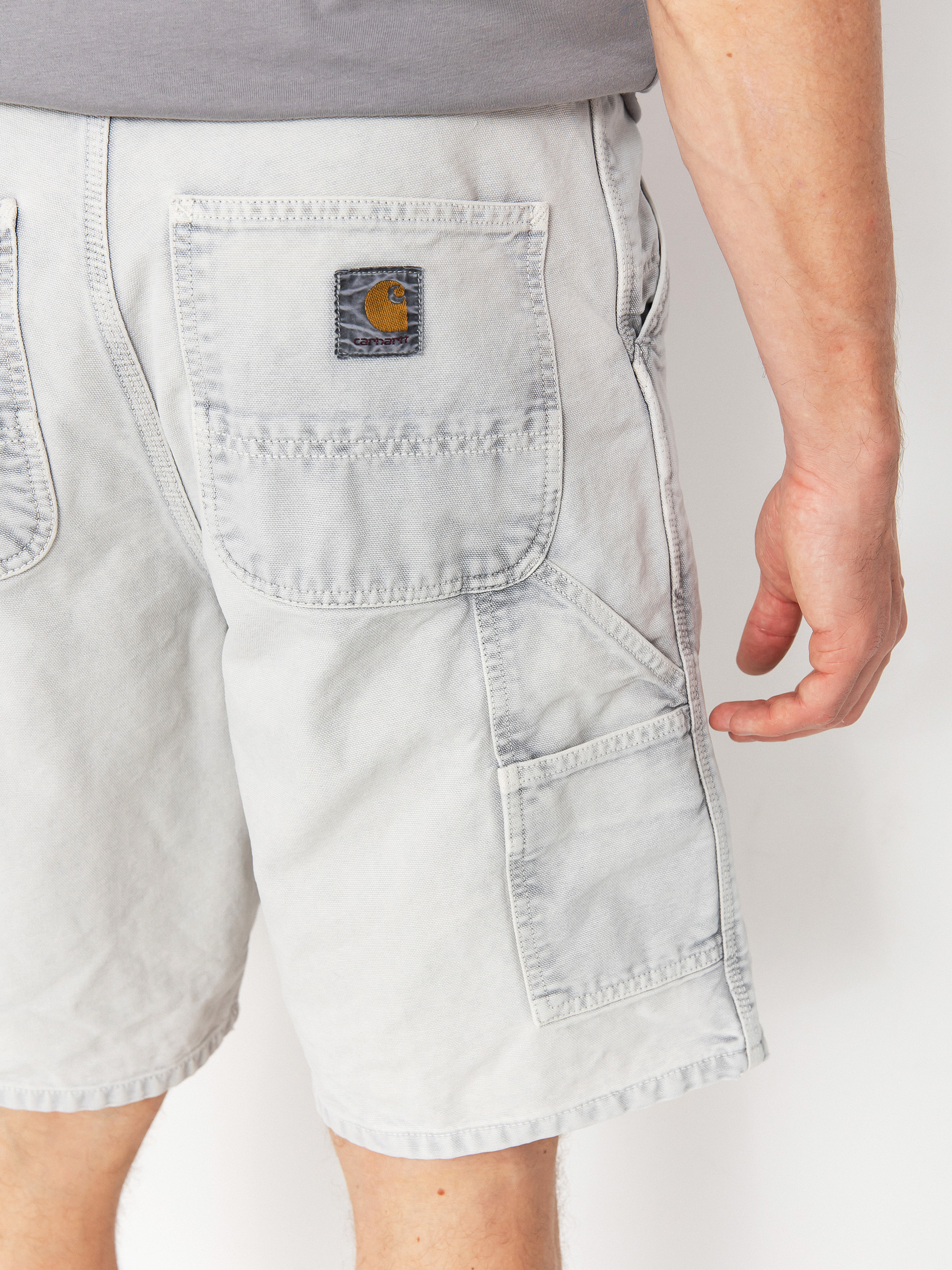 Szorty Carhartt WIP Single Knee (black/chalk wash)