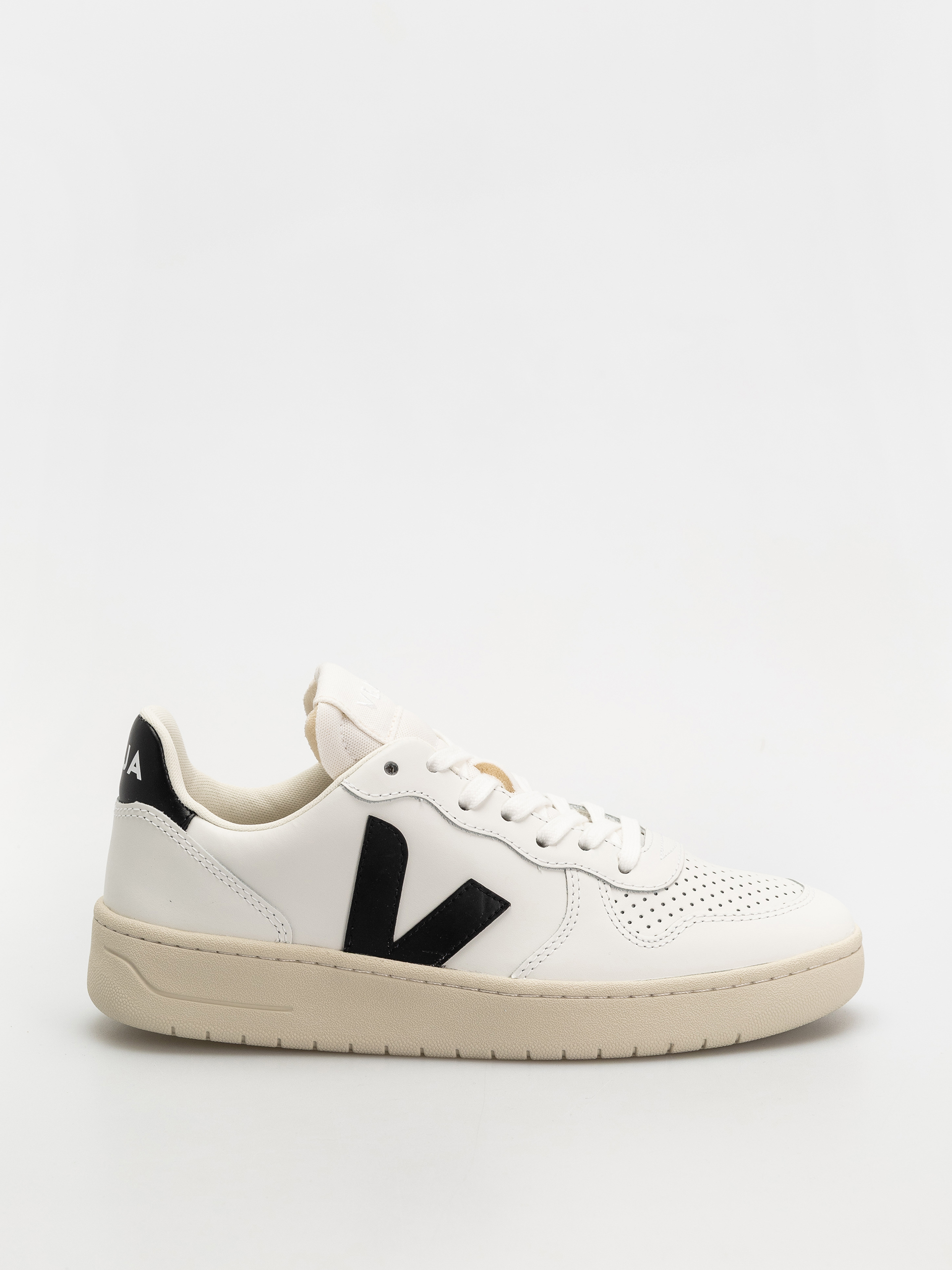 Buty Veja V-10 Wmn - beżowy (extra white black)