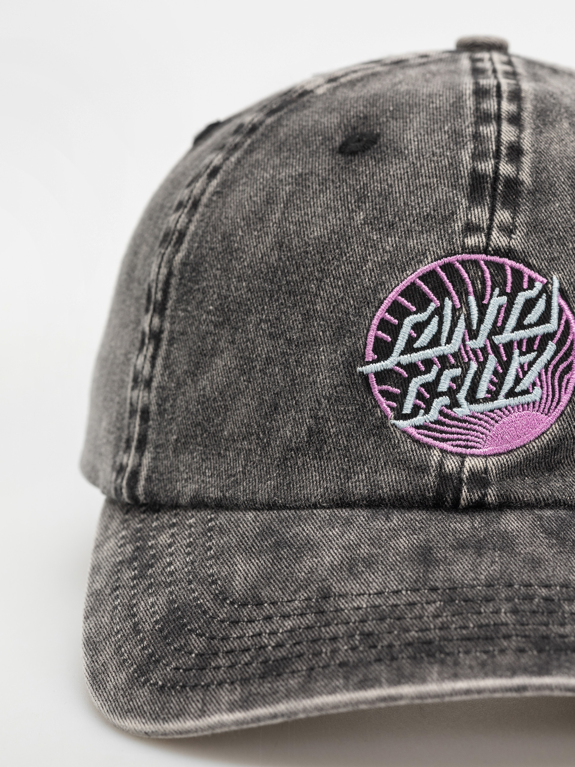 Czapka z daszkiem Santa Cruz Retreat Dot Wmn (black/acid wash)