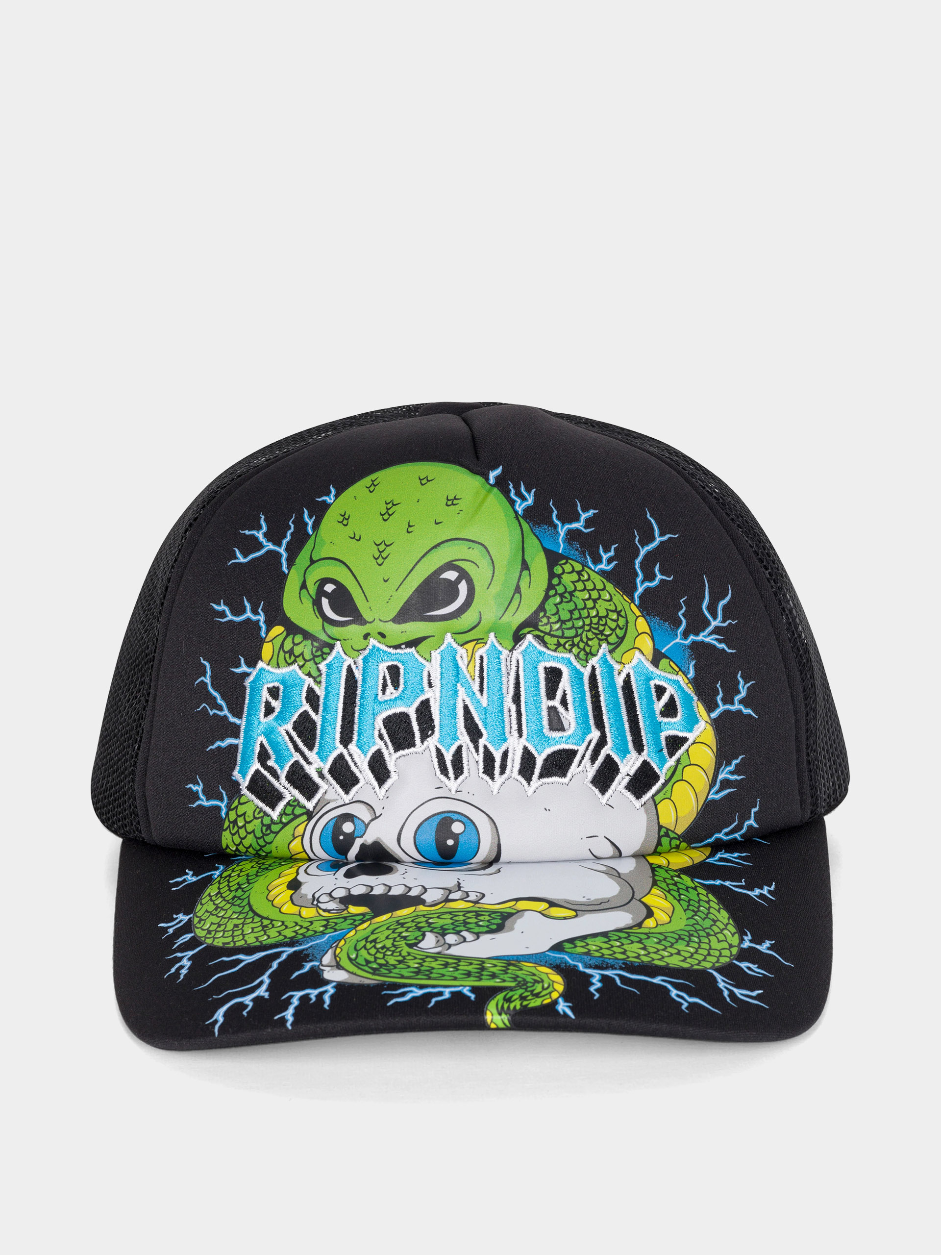 Czapka z daszkiem RipNDip Skull And Bones Trucker (black)