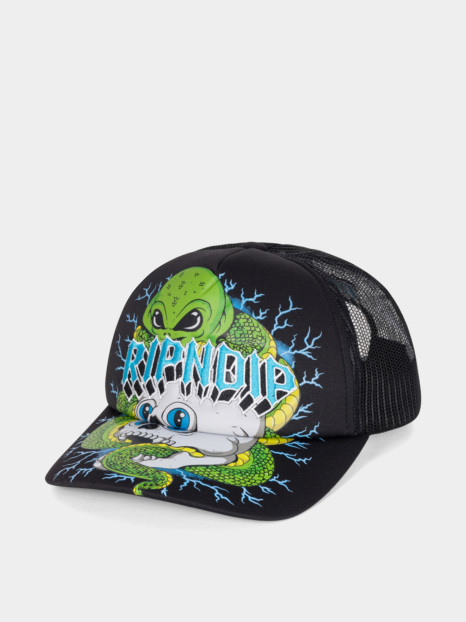 Czapka z daszkiem RipNDip Skull And Bones Trucker (black)