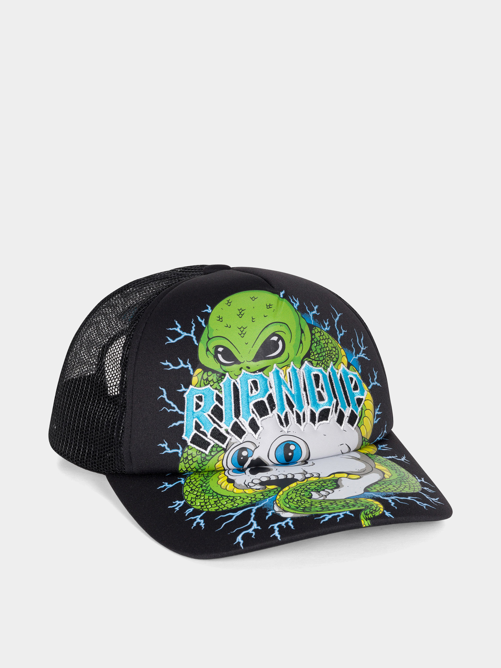 Czapka z daszkiem RipNDip Skull And Bones Trucker (black)